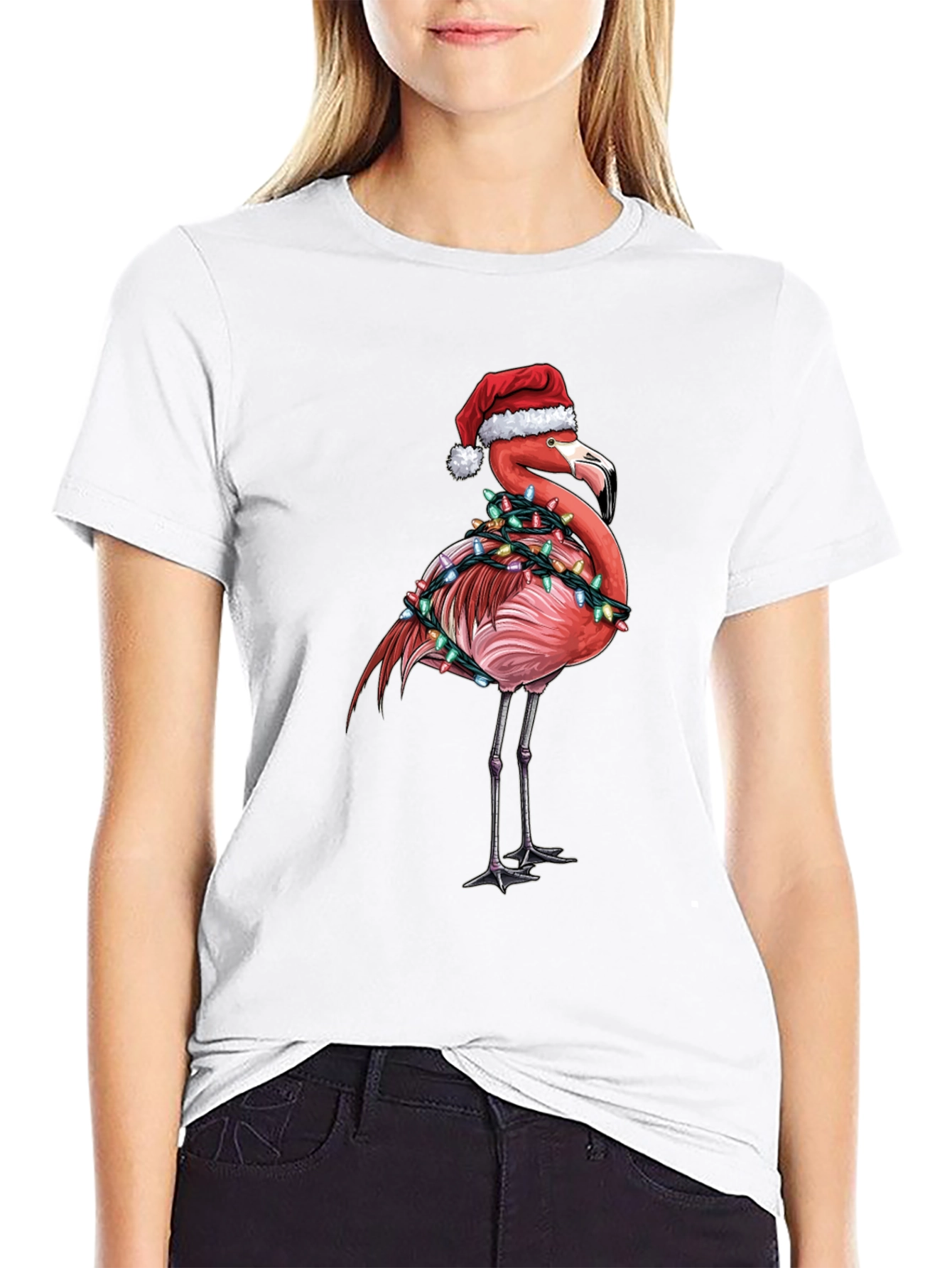 Christmas Flamingo T-Shirt