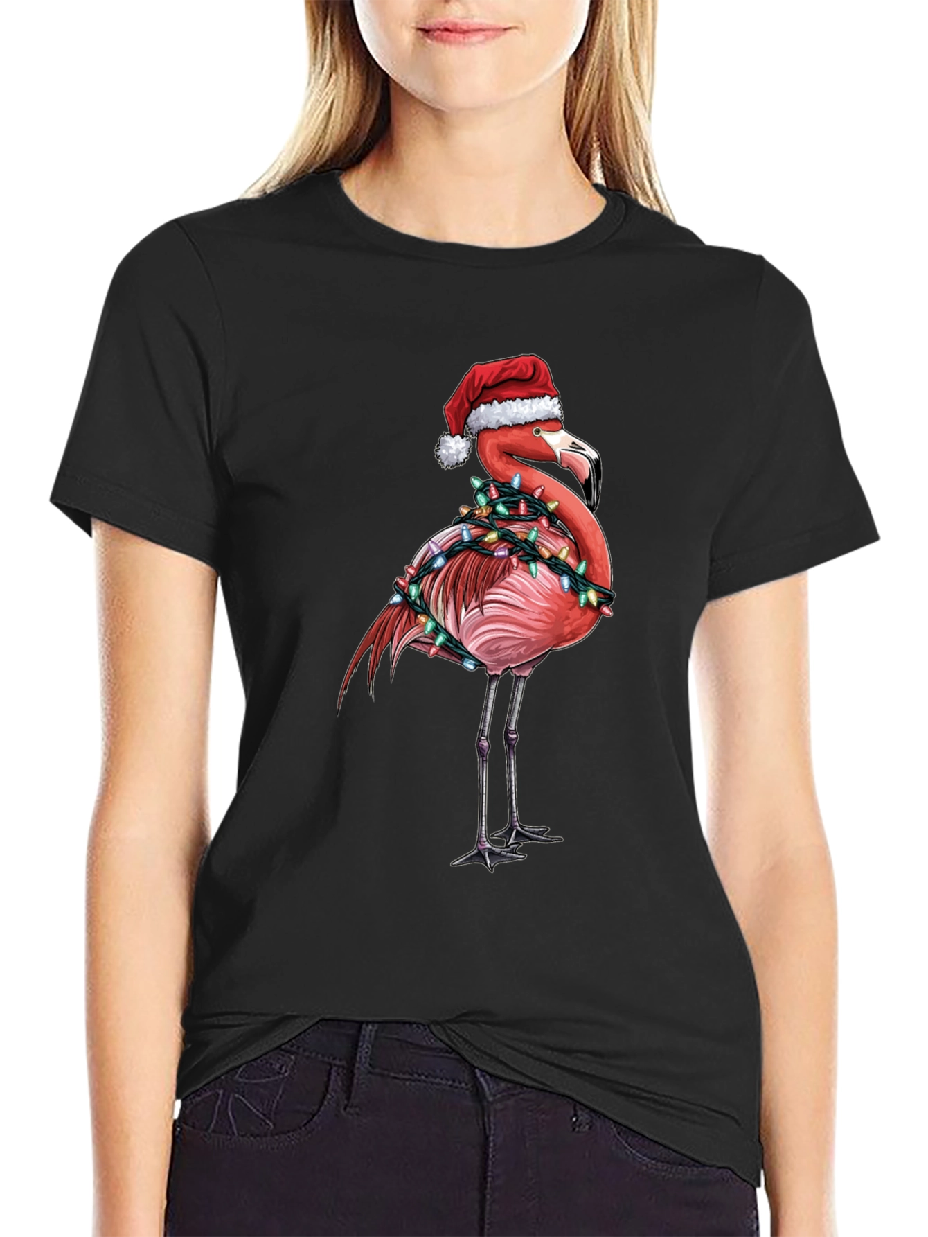 Christmas Flamingo T-Shirt