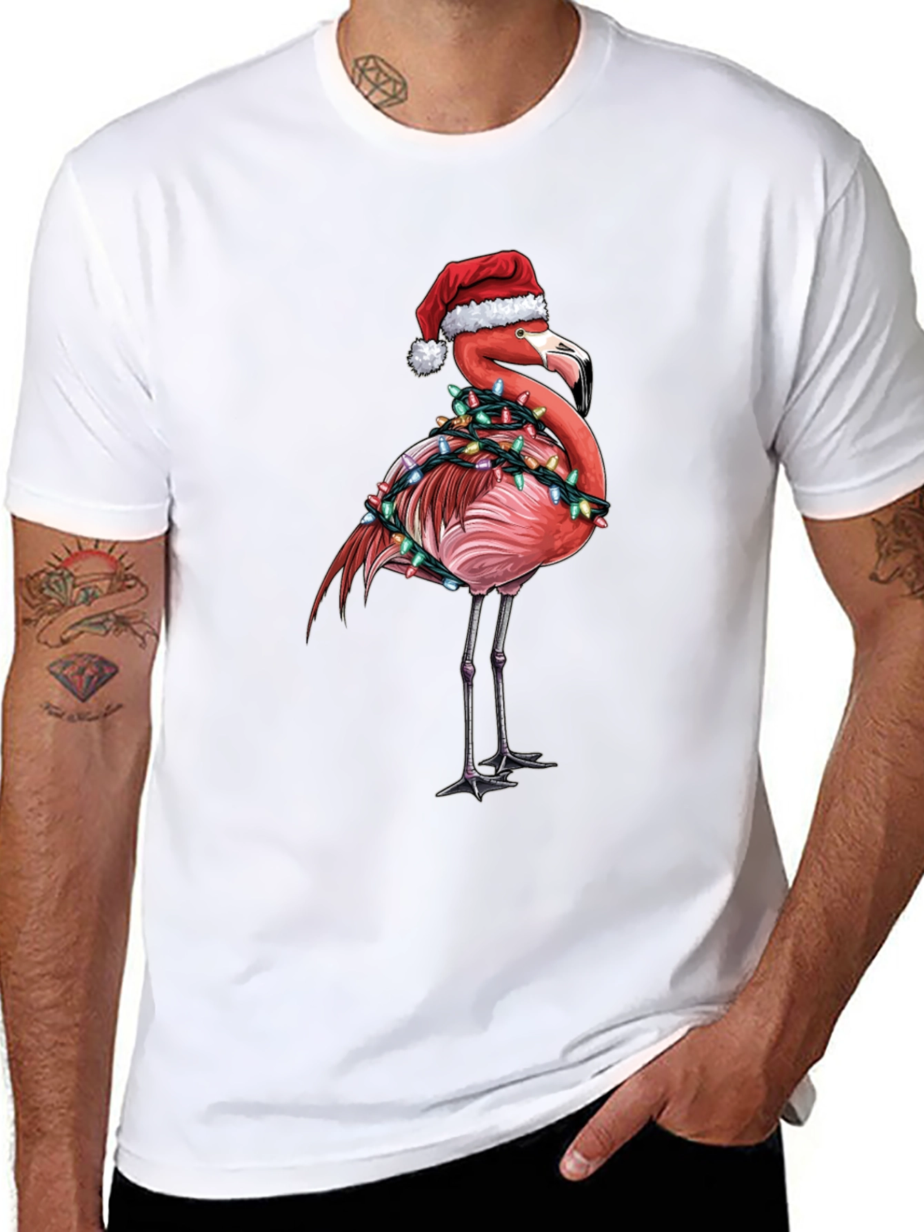 Christmas Flamingo T-Shirt