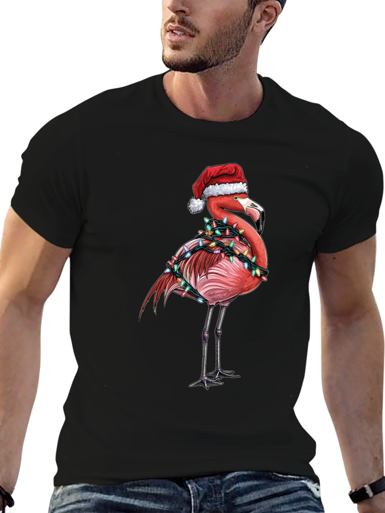 Christmas Flamingo T-Shirt