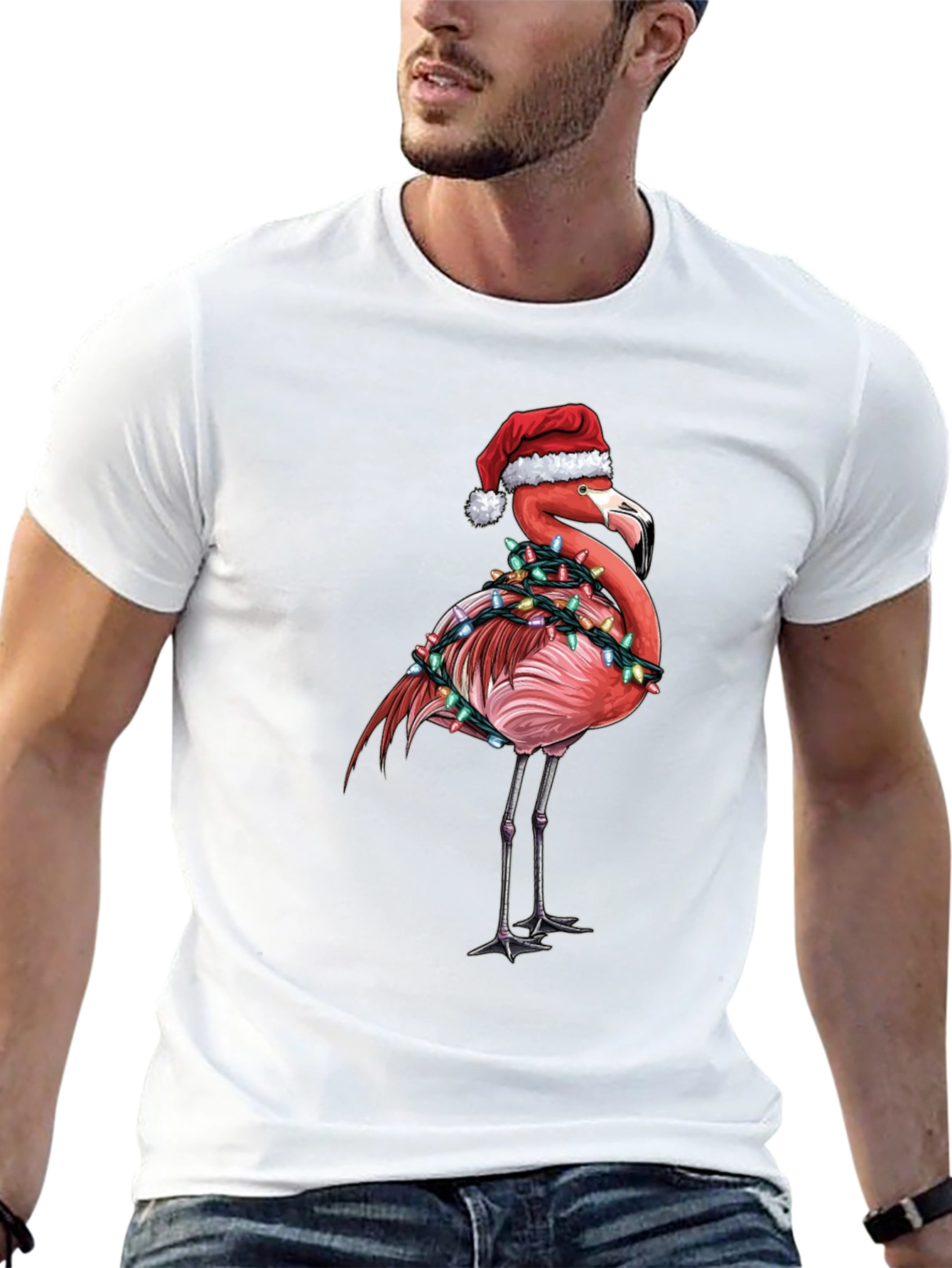 Christmas Flamingo T-Shirt