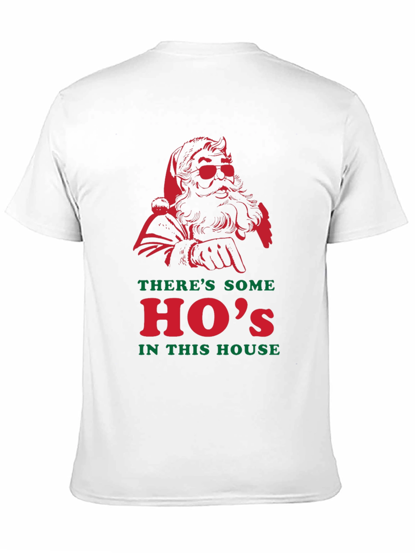 Santa Hos in This House Black T-Shirt