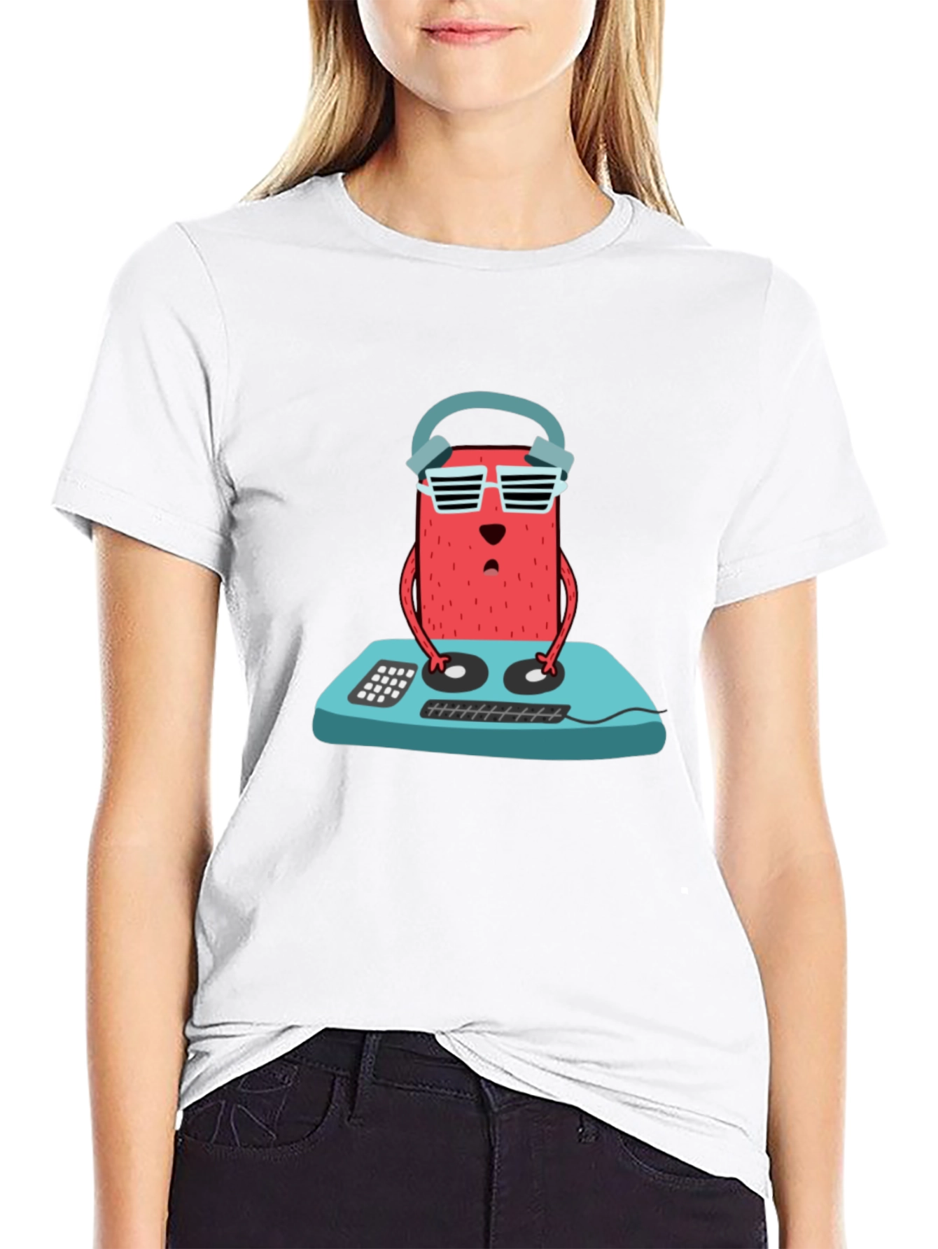 DJ Bear T-Shirt - Cool Cartoon Graphic Tee