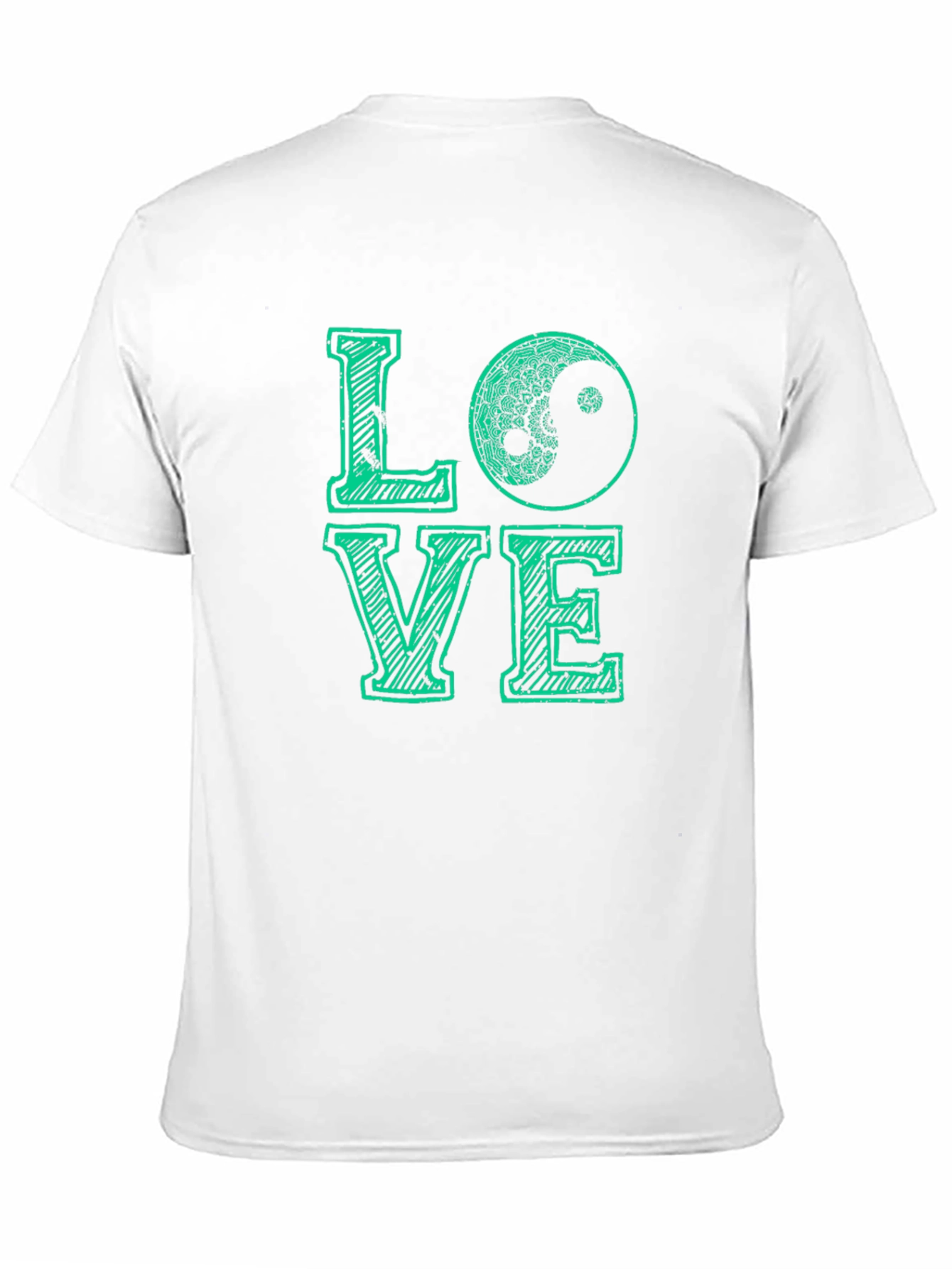 Love Yin Yang Graphic T-Shirt - Mens Black Tee