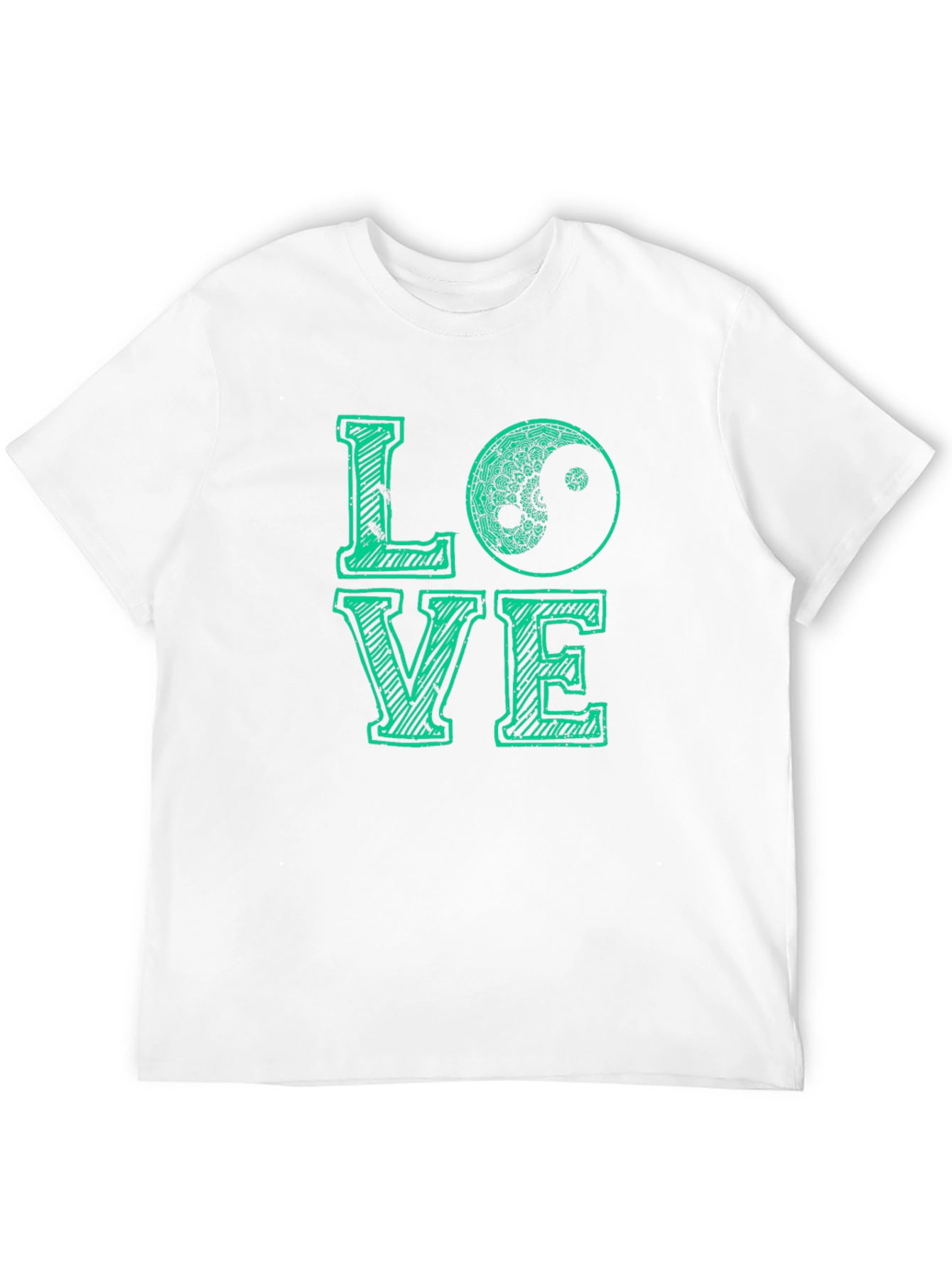 Love Yin Yang Graphic T-Shirt - Mens Black Tee