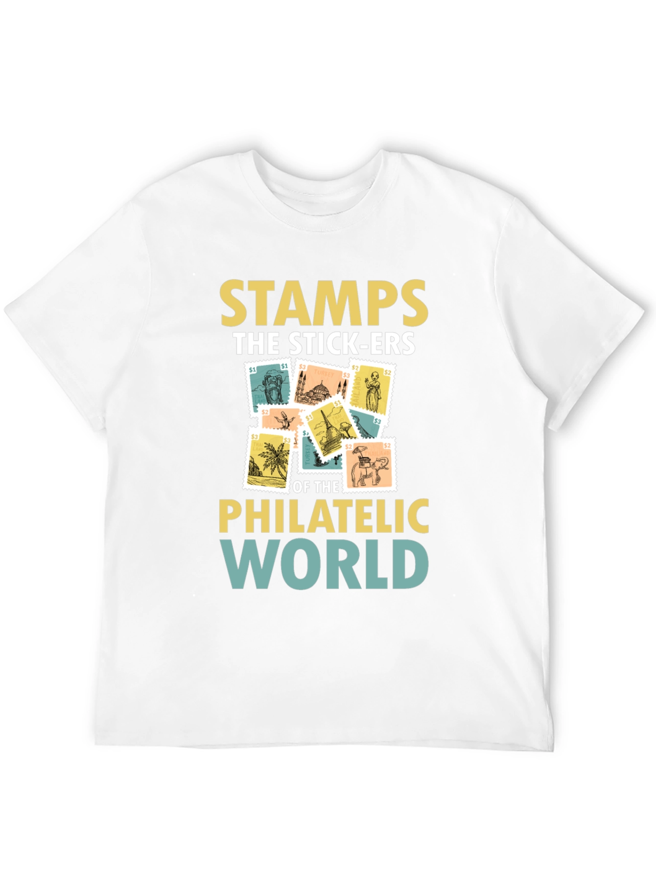Philatelic World T-Shirt - Stamps the Stick-ers