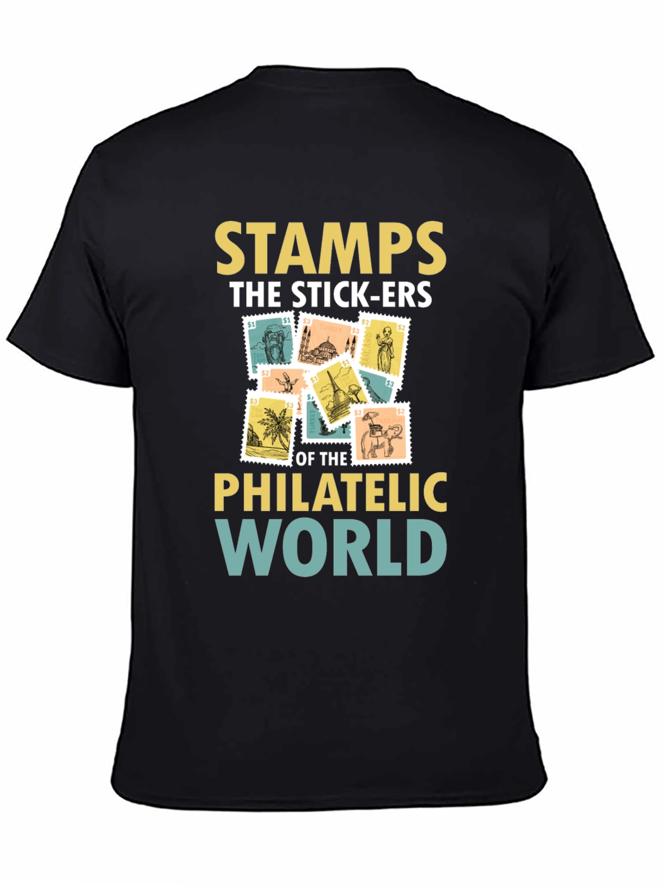 Philatelic World T-Shirt - Stamps the Stick-ers