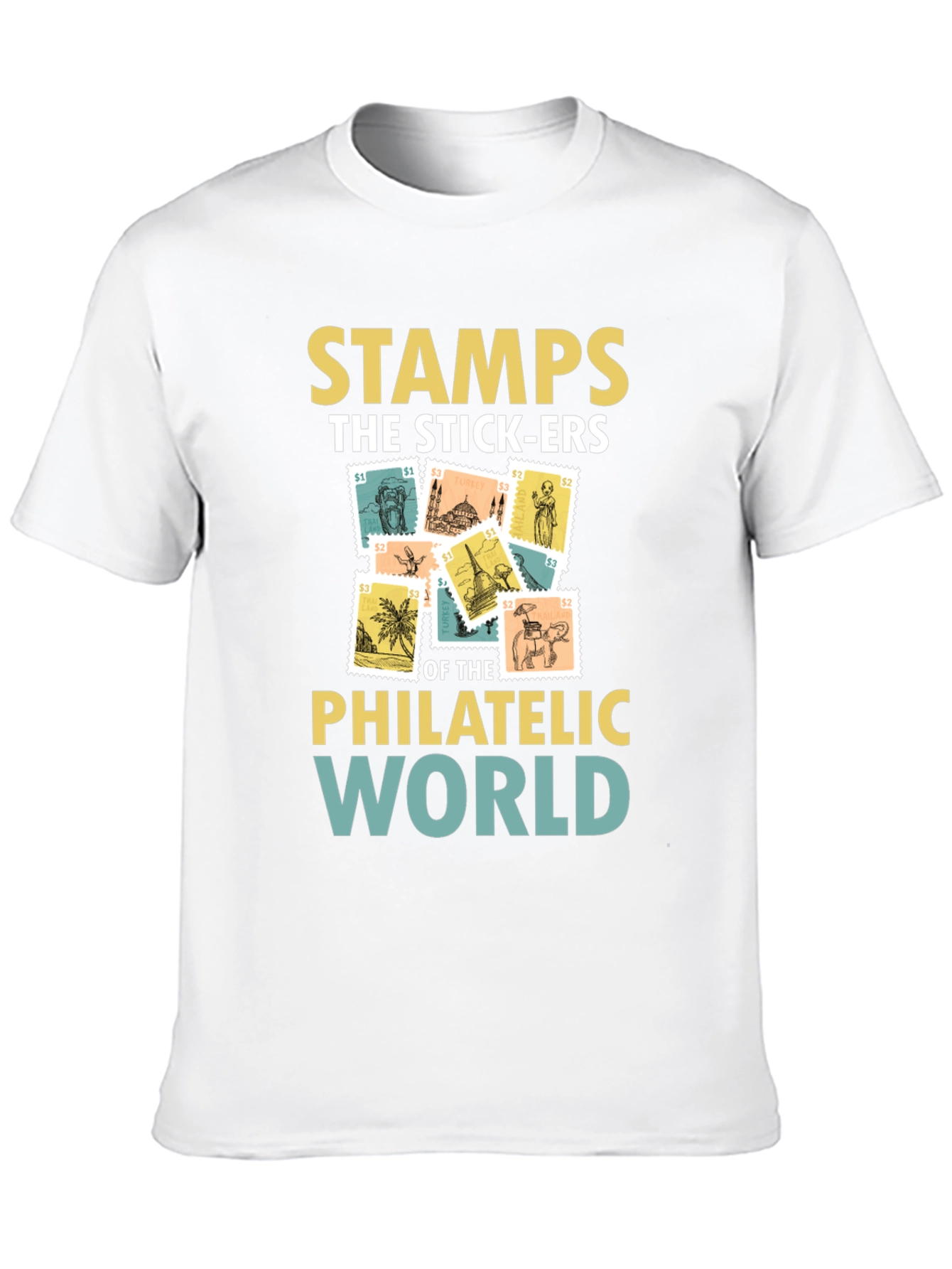 Philatelic World T-Shirt - Stamps the Stick-ers
