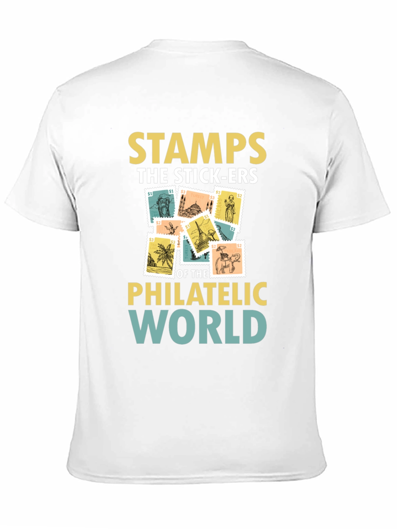 Philatelic World T-Shirt - Stamps the Stick-ers