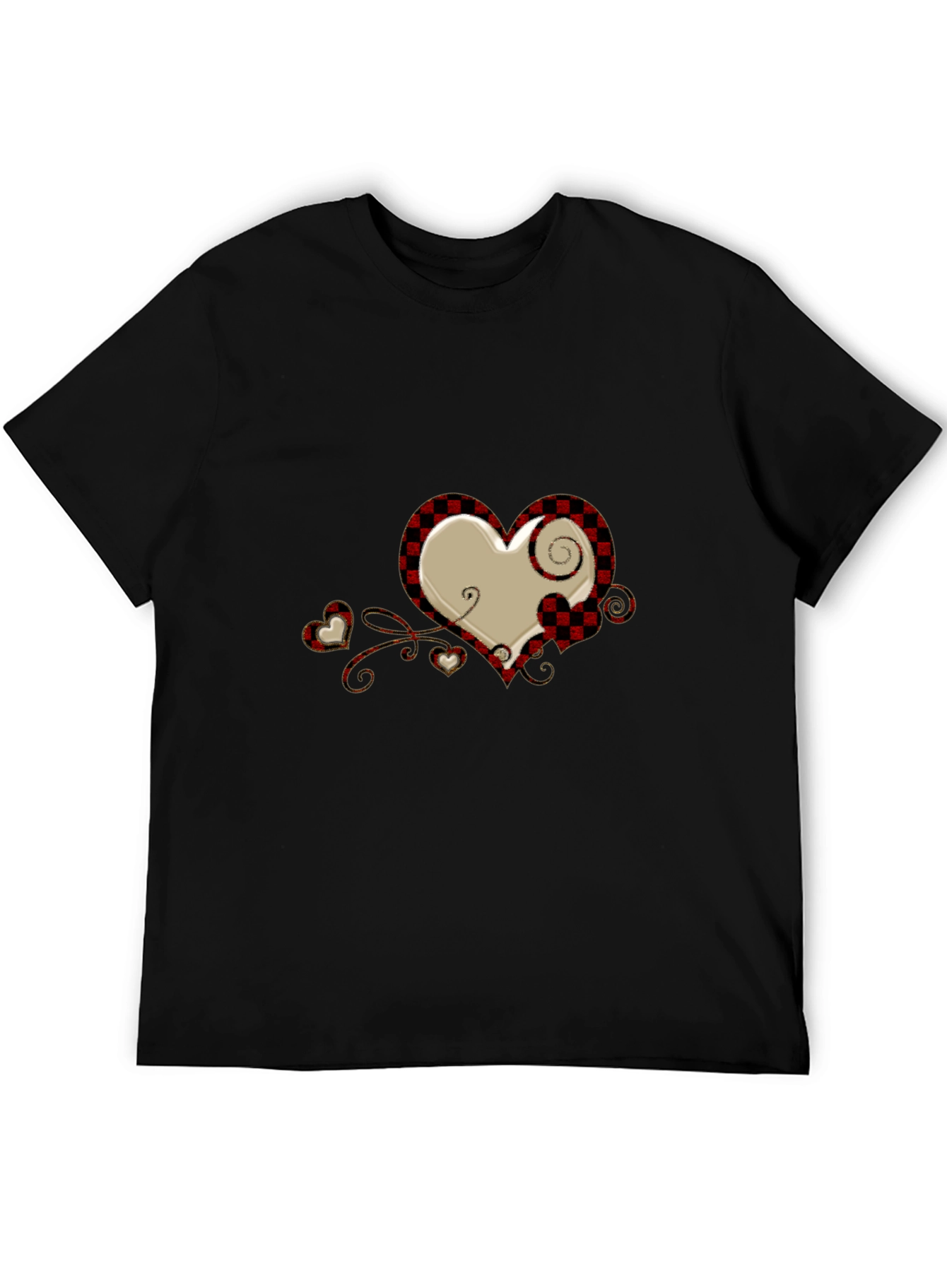 Plaid Heart Graphic Tee