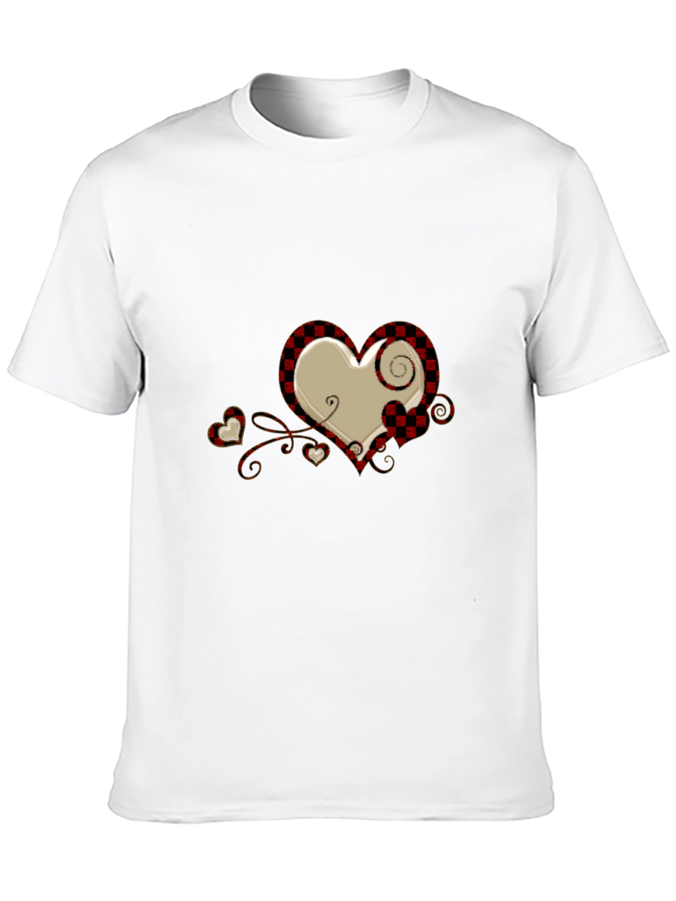 Plaid Heart Graphic Tee