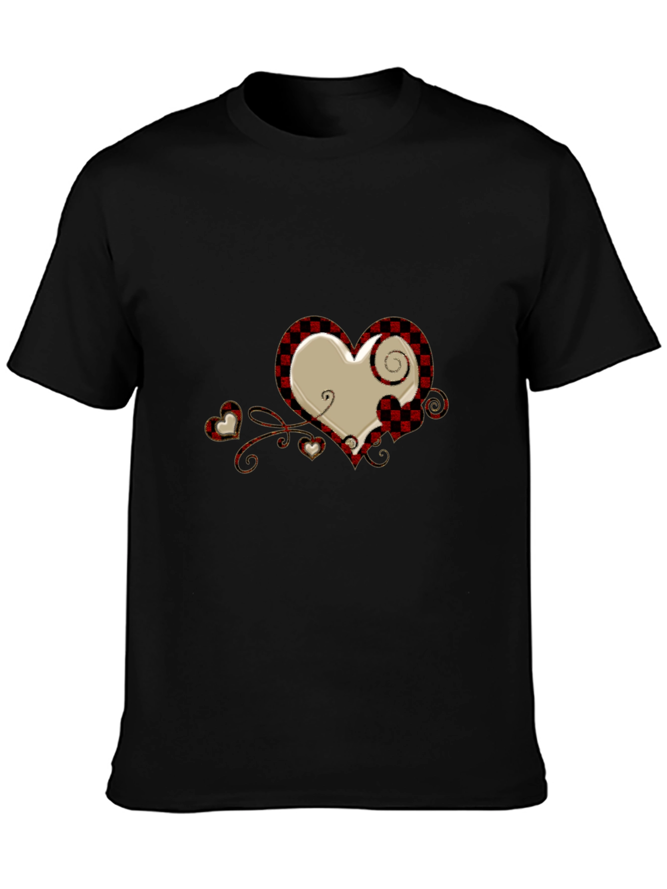 Plaid Heart Graphic Tee