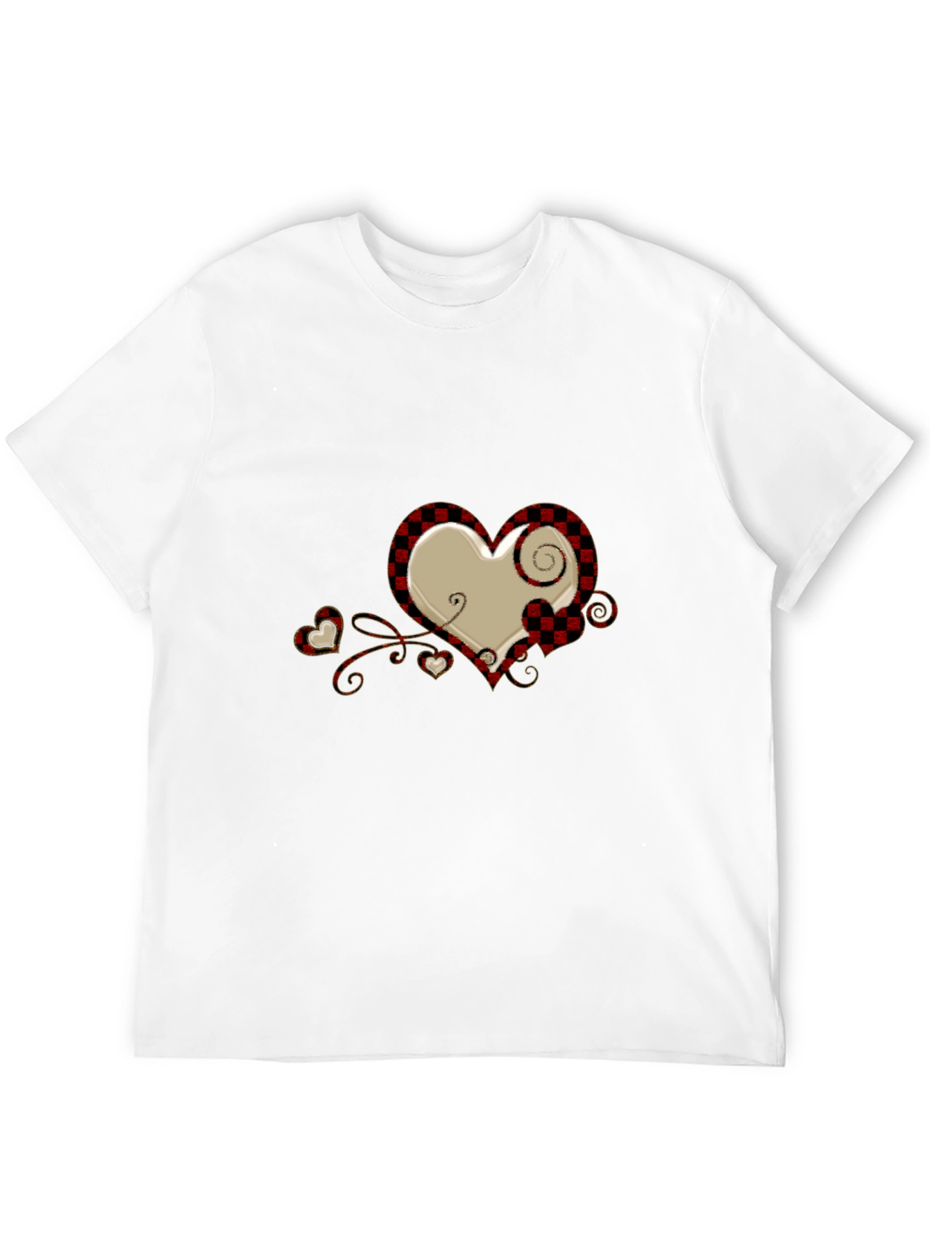 Plaid Heart Graphic Tee