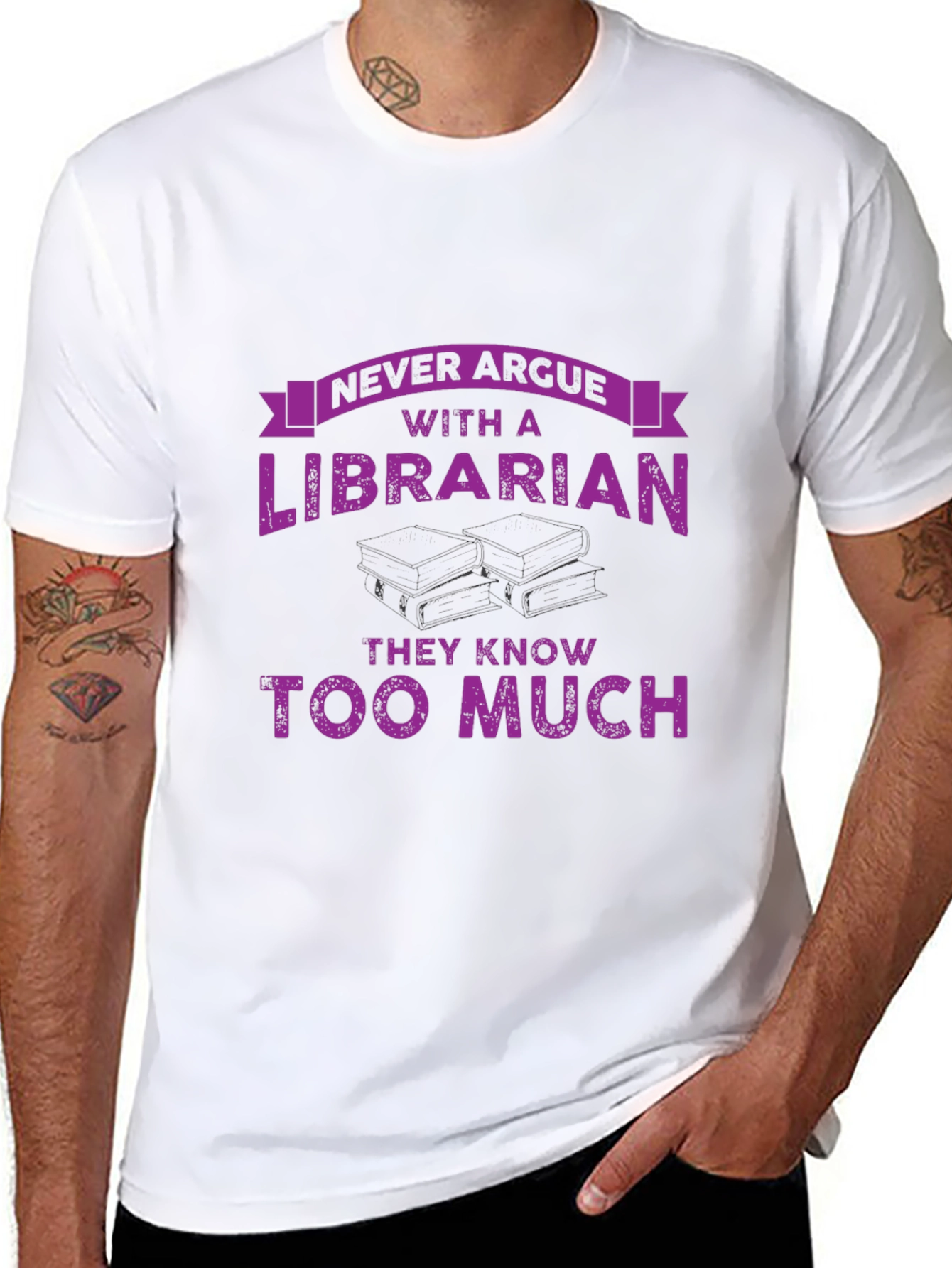 Never Argue With a Librarian T-Shirt