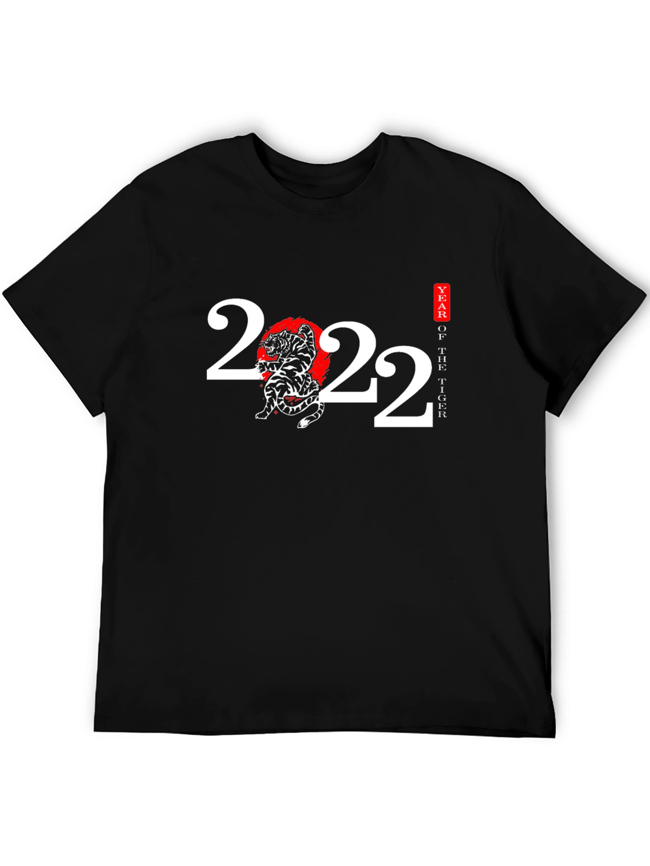 Year of the Tiger 2022 Black Graphic Tee