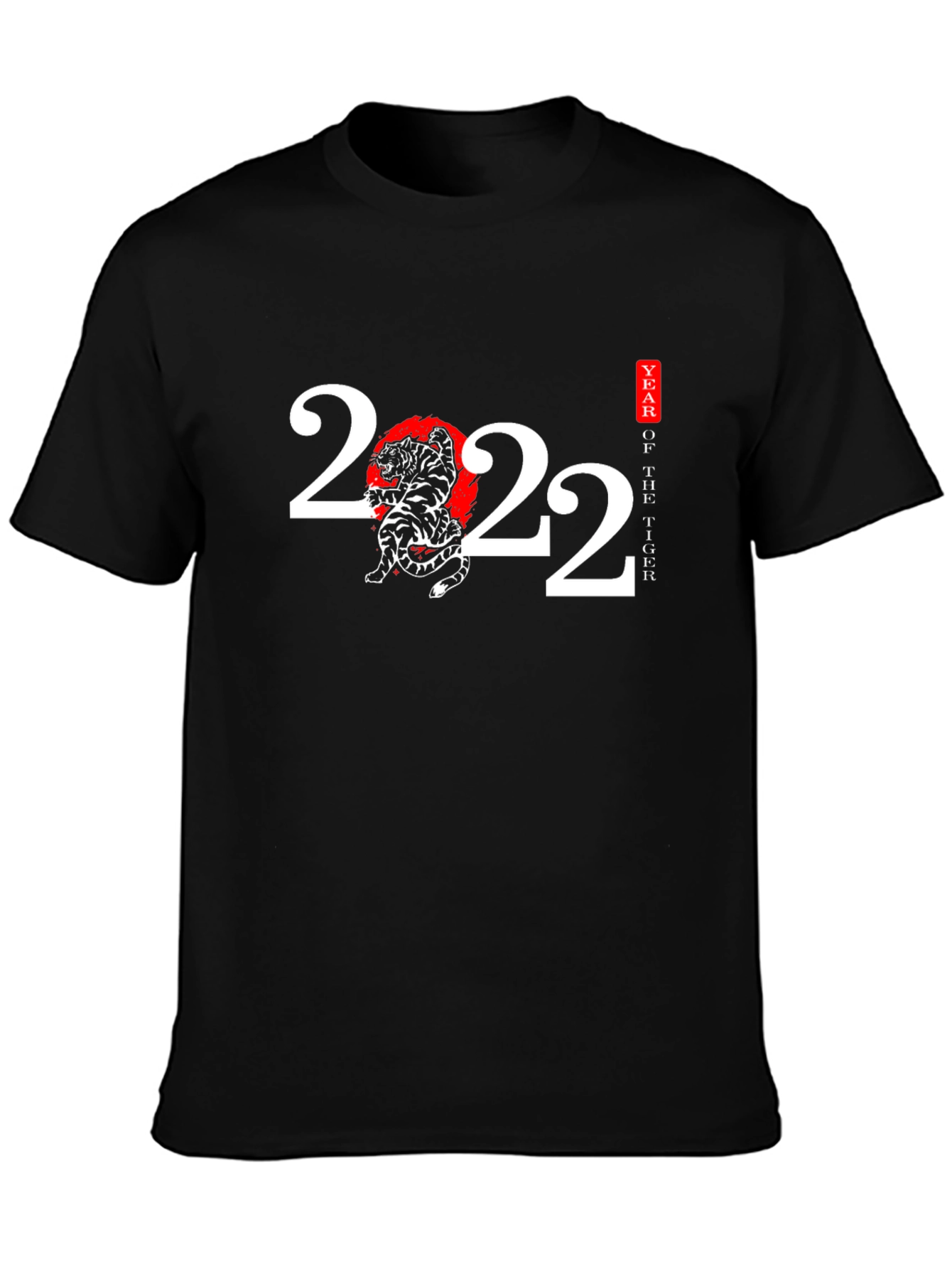 Year of the Tiger 2022 Black Graphic Tee