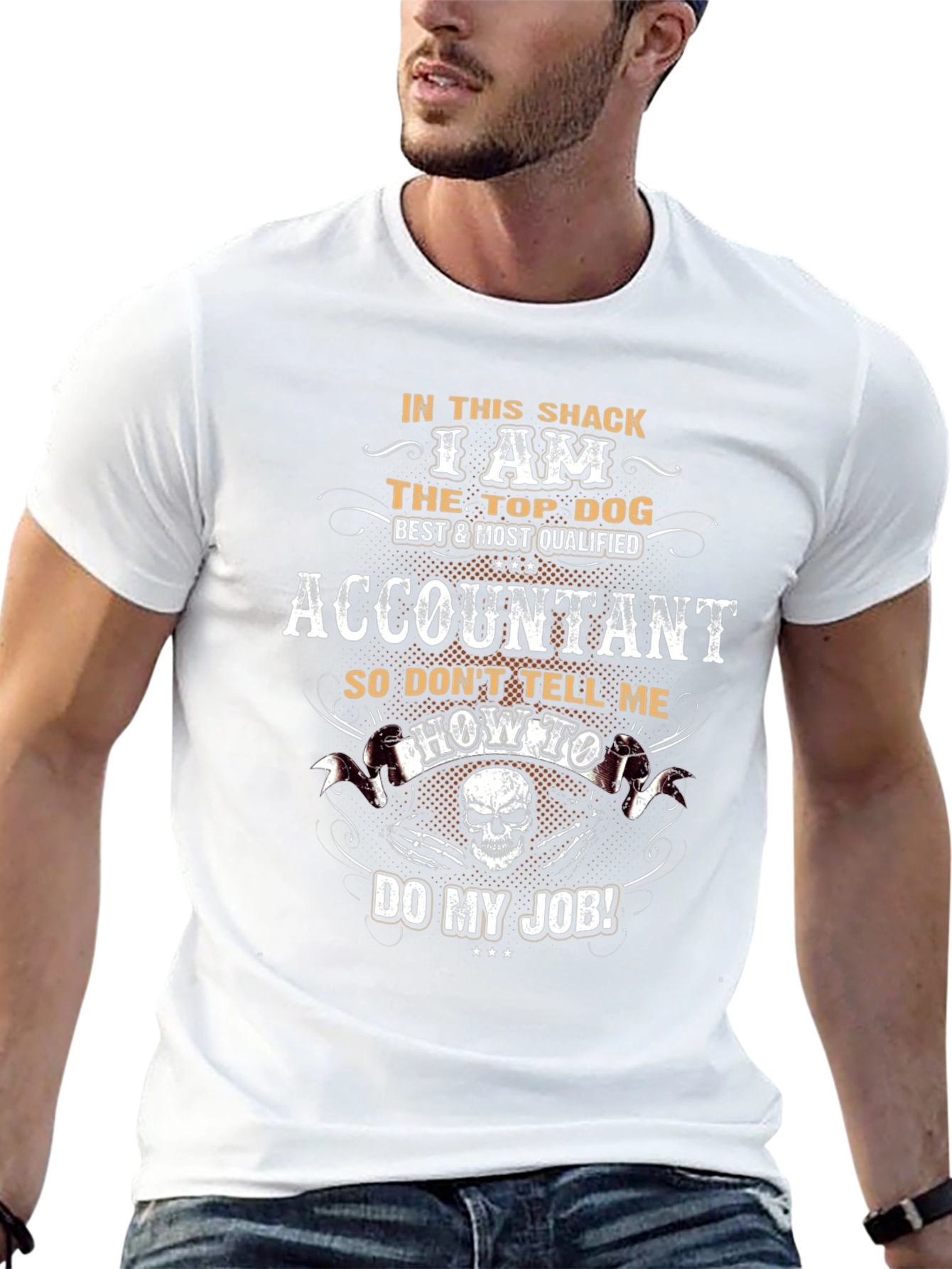 Accountant Top Dog Graphic T-Shirt