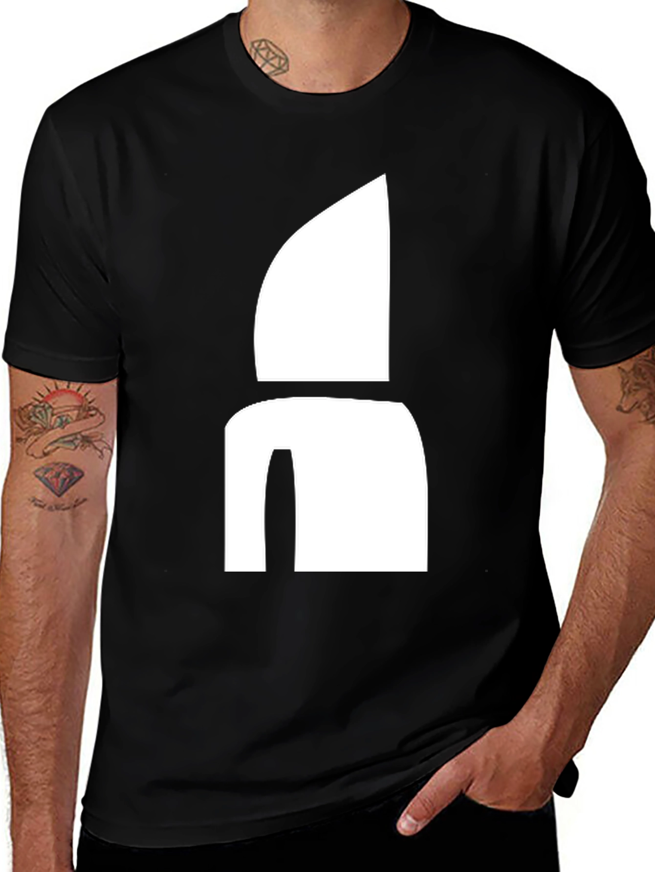Abstract Graphic Tee - Modern Minimalist Design