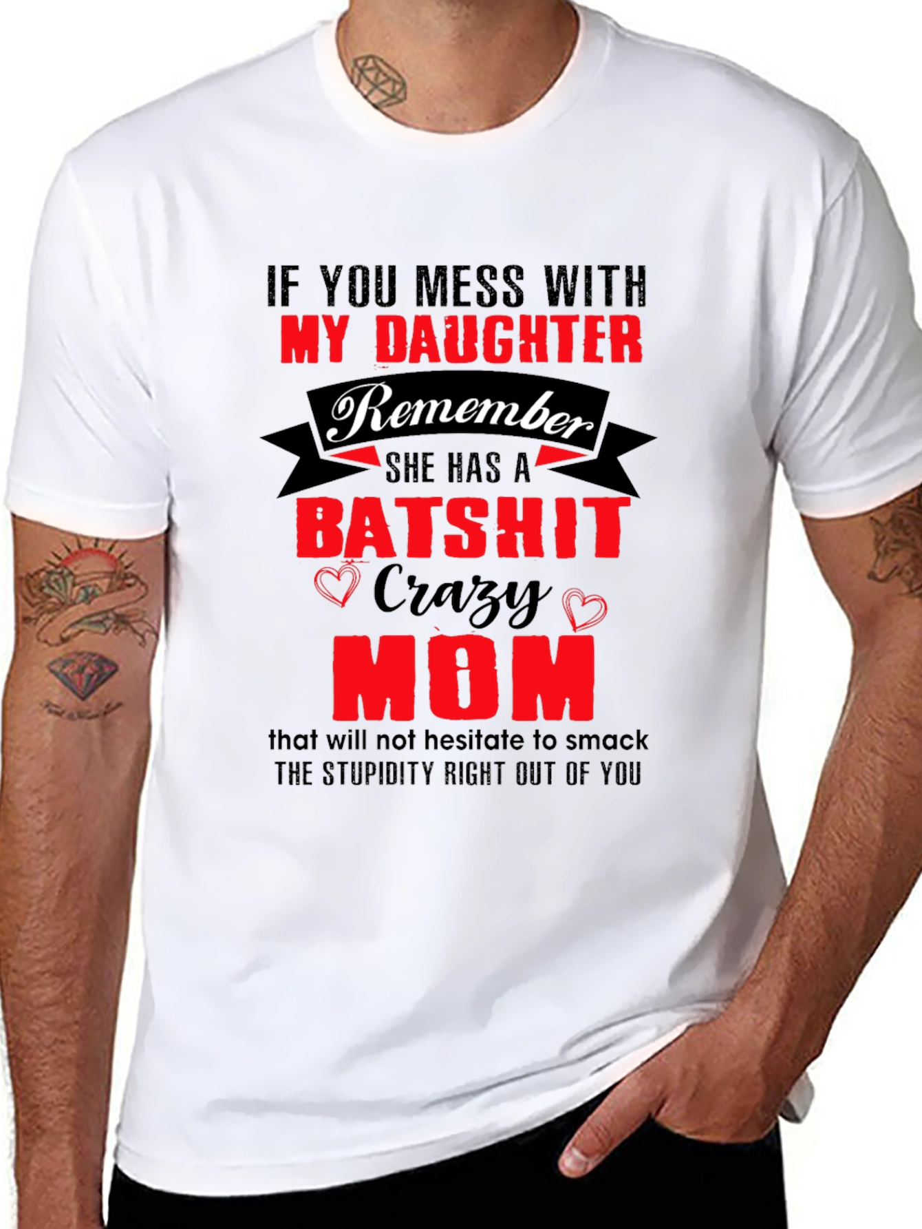 Batshit Crazy Mom T-Shirt Novelty Graphic Tee