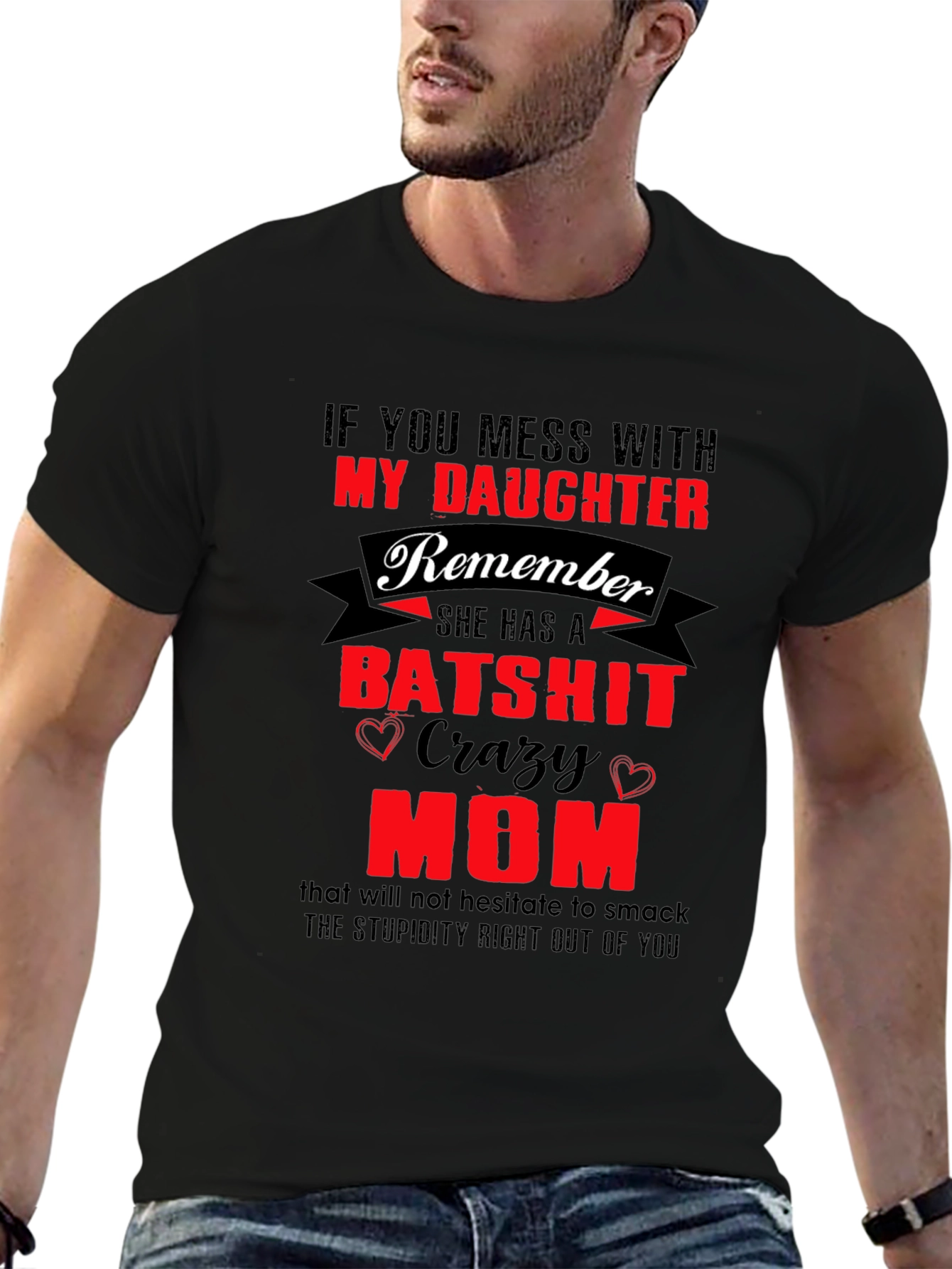 Batshit Crazy Mom T-Shirt Novelty Graphic Tee