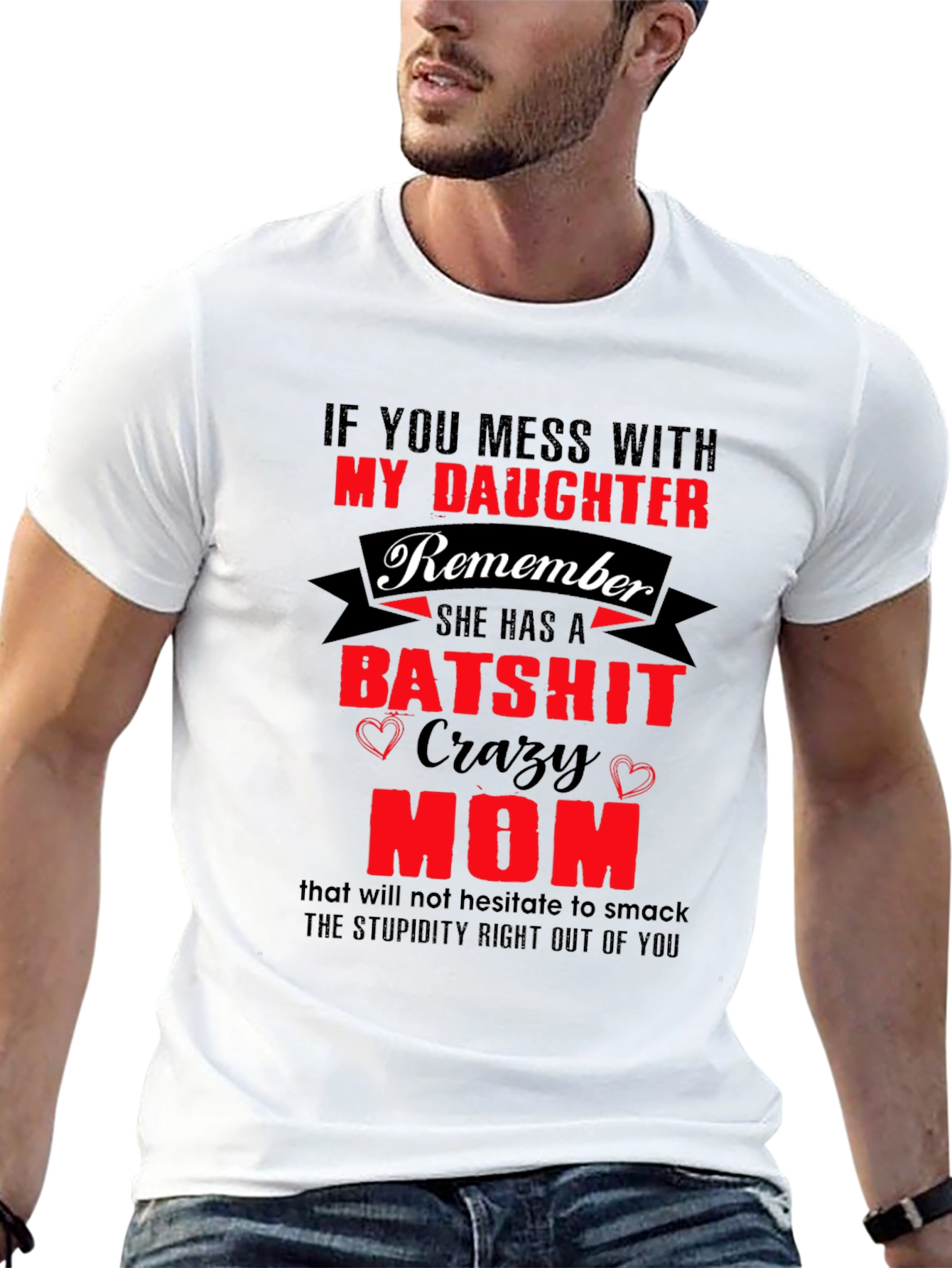 Batshit Crazy Mom T-Shirt Novelty Graphic Tee