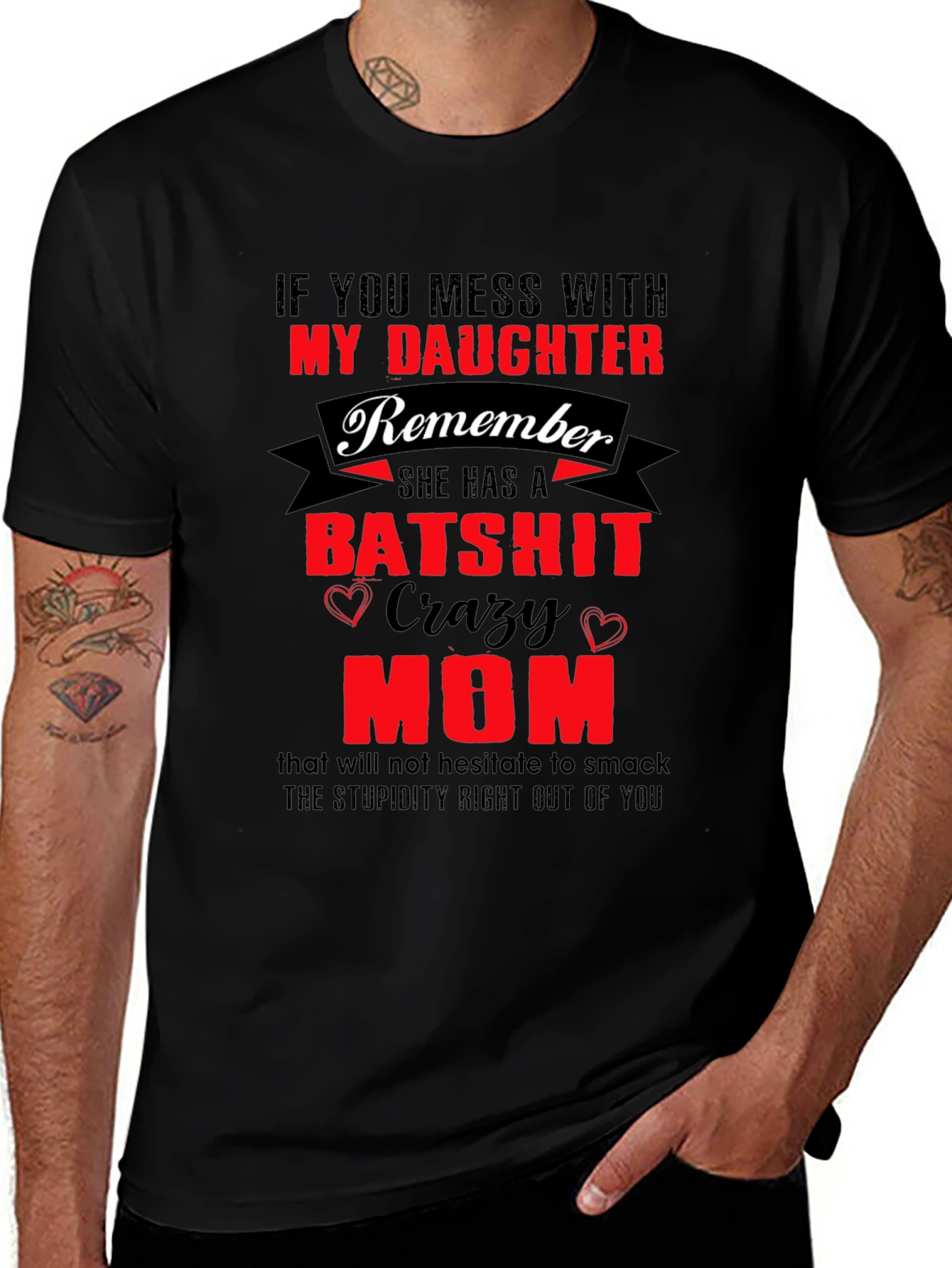 Batshit Crazy Mom T-Shirt Novelty Graphic Tee