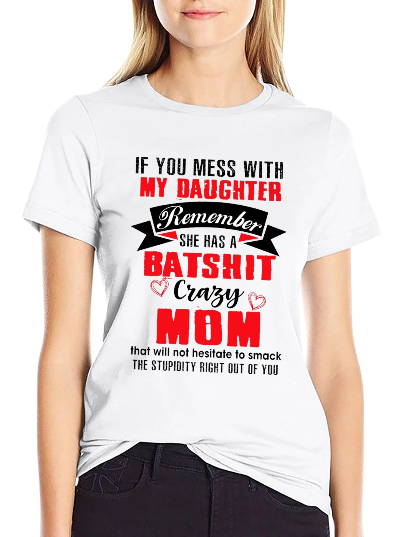 Batshit Crazy Mom T-Shirt Novelty Graphic Tee