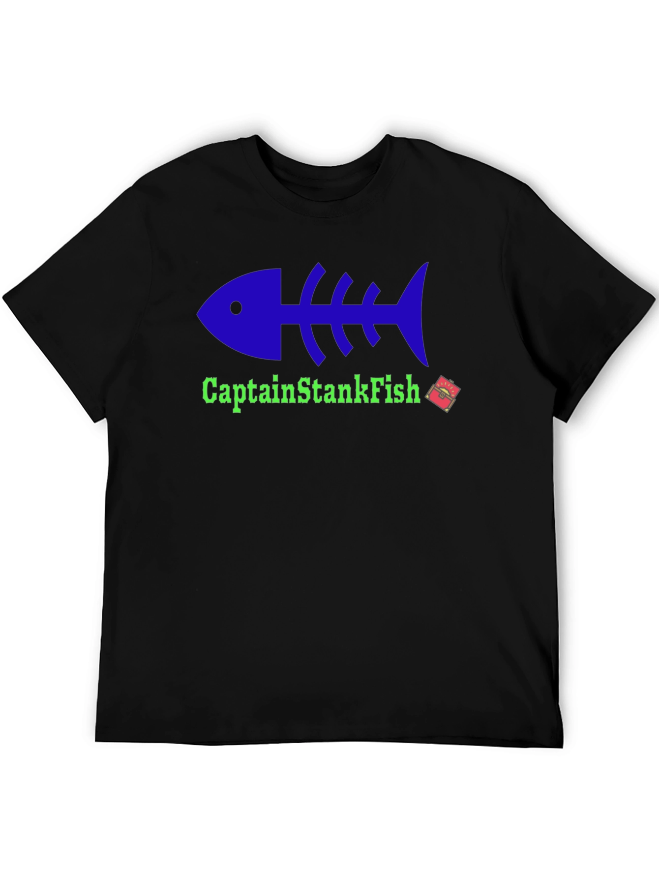 Captain StankFish Graphic Tee - Black T-Shirt