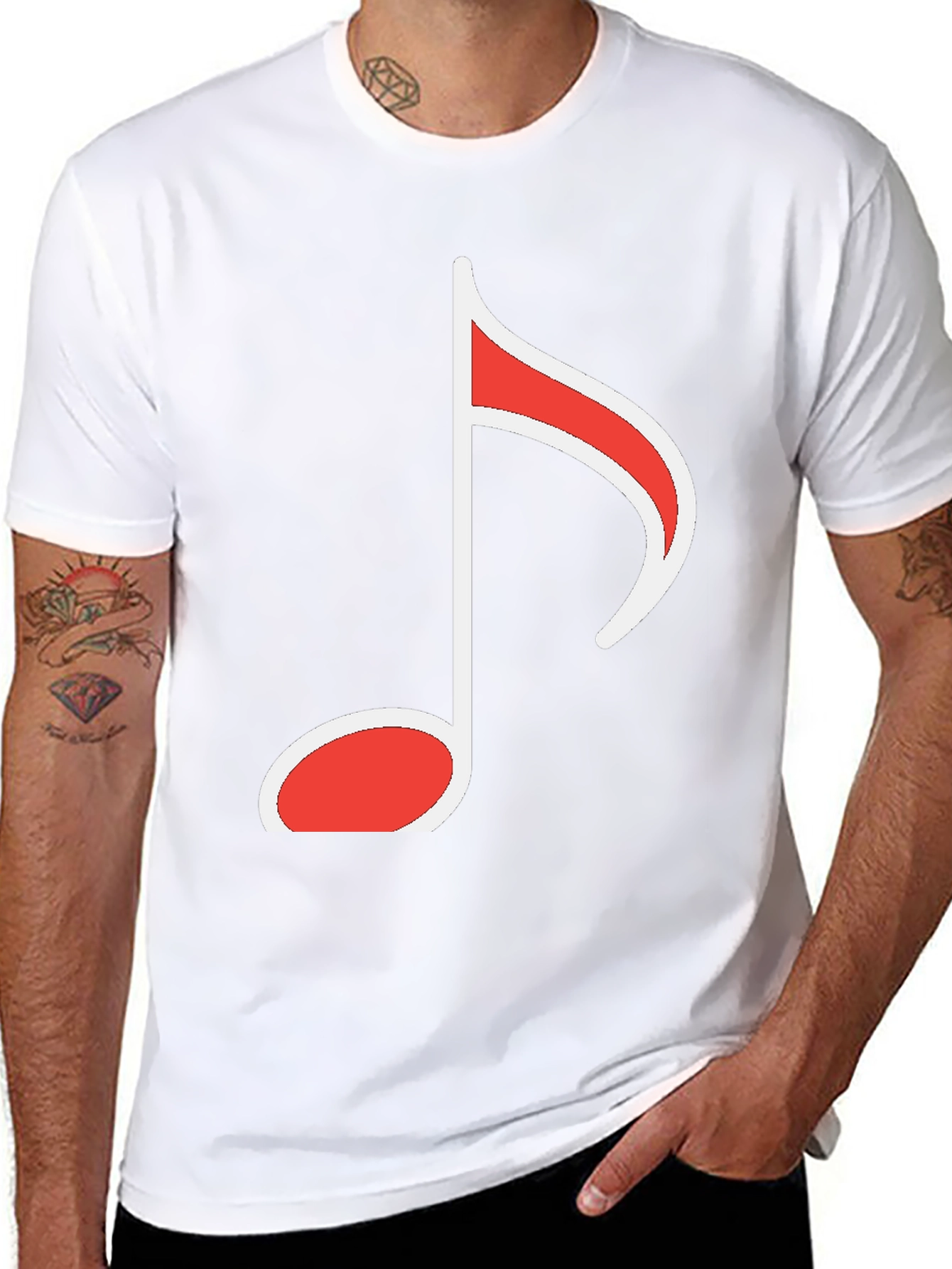Musical Note Graphic Tee