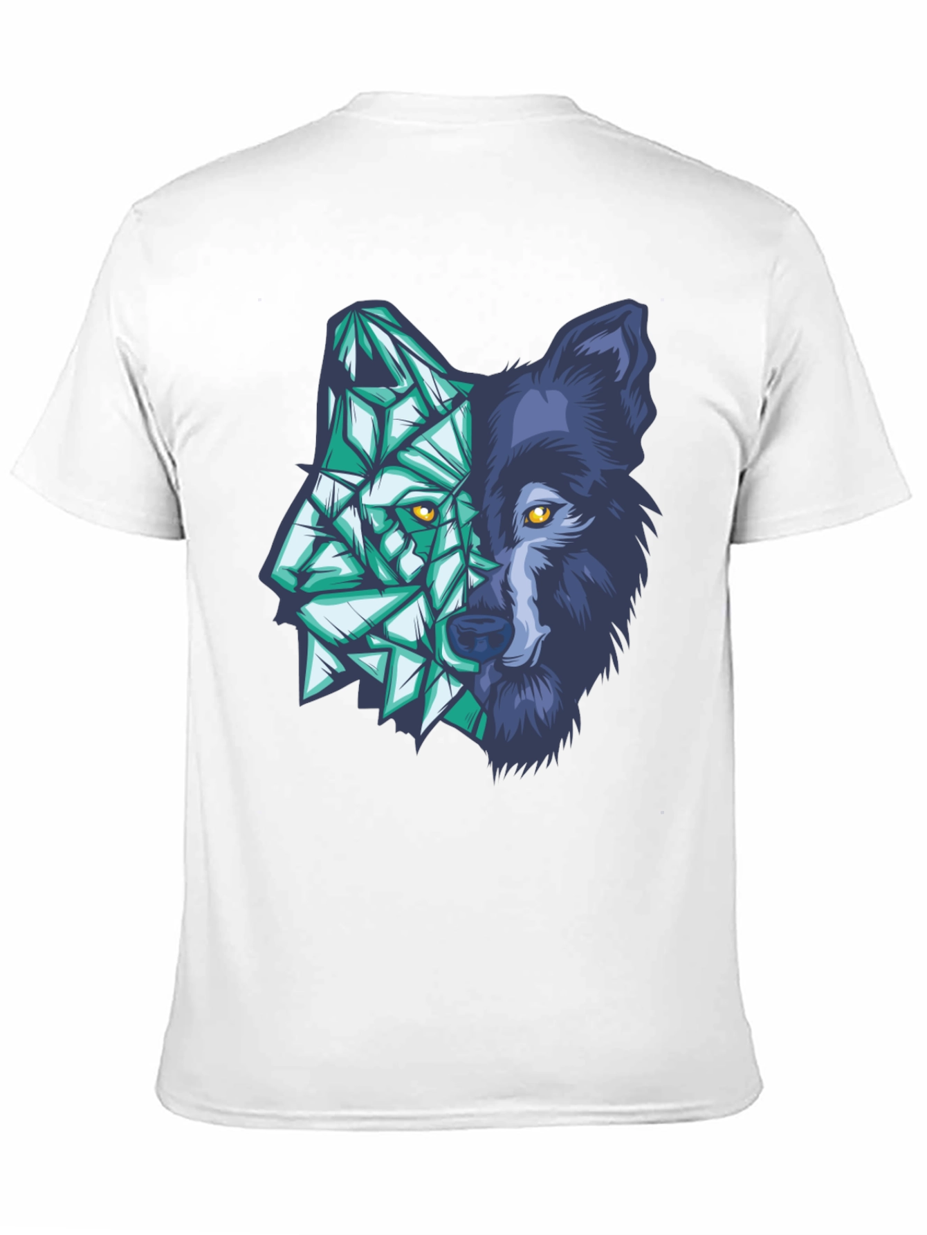 Geometric Wolf Graphic Tee