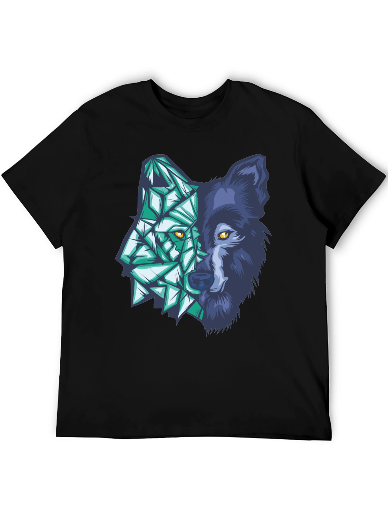 Geometric Wolf Graphic Tee