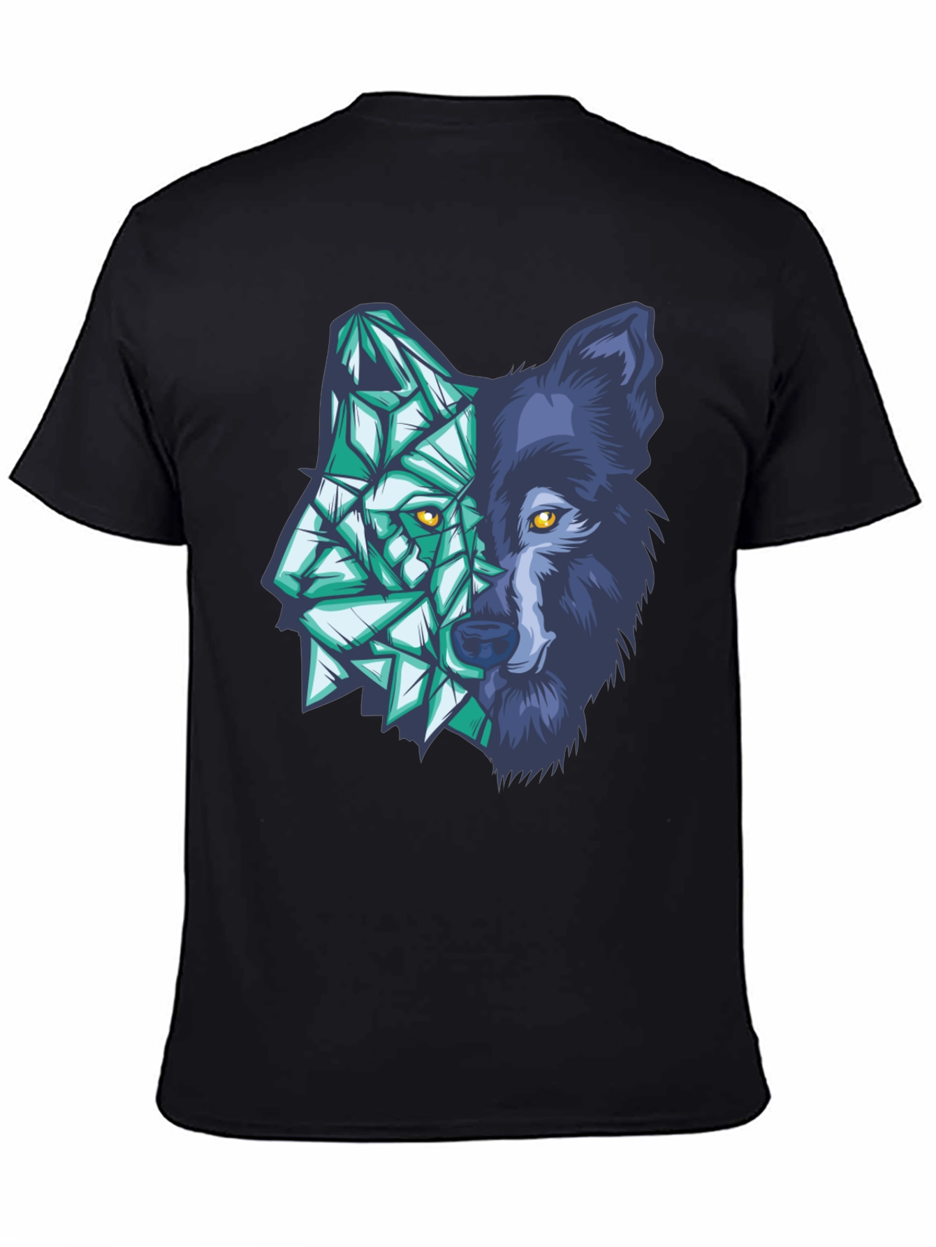 Geometric Wolf Graphic Tee