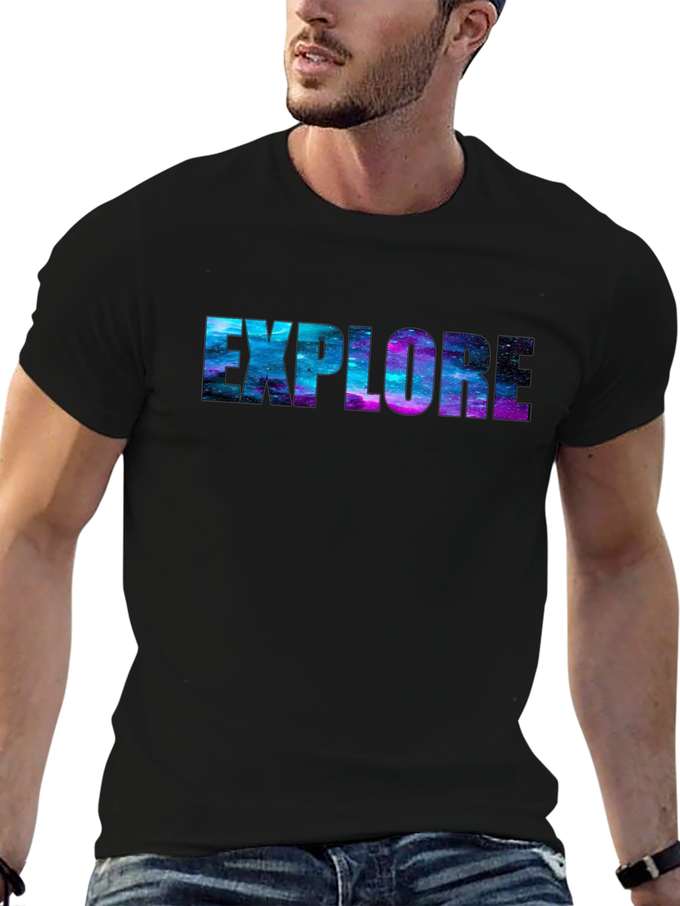 Explore Galaxy Tee - Black Unisex T-Shirt
