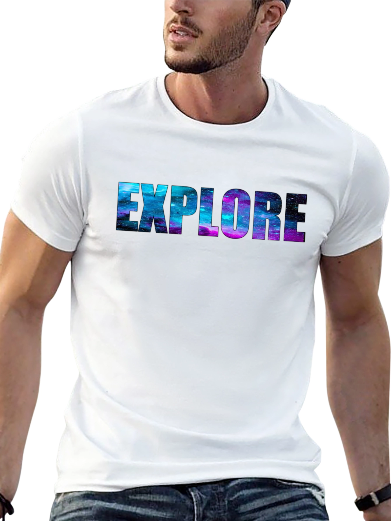 Explore Galaxy Tee - Black Unisex T-Shirt