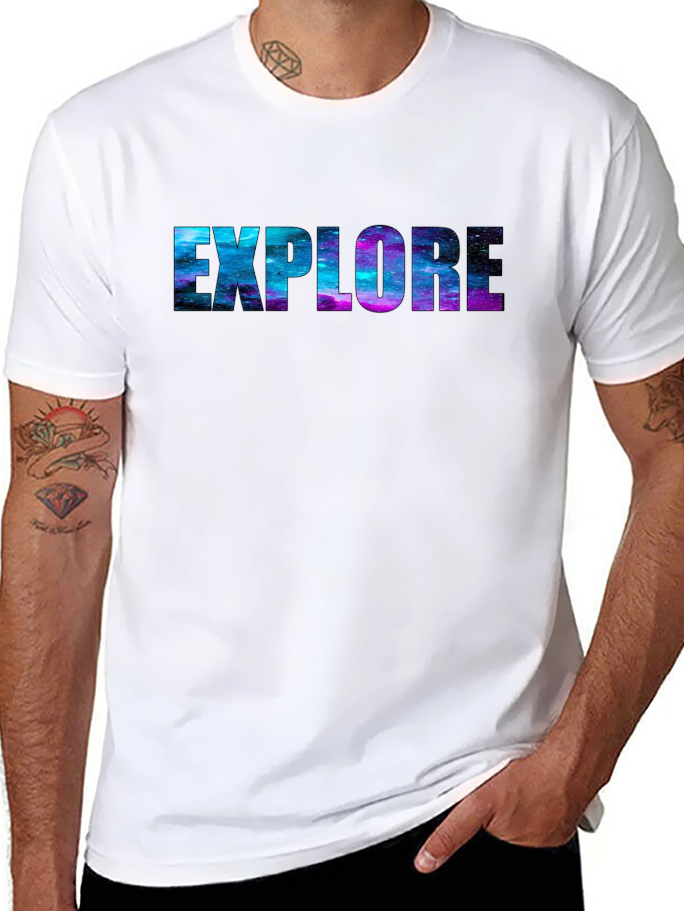 Explore Galaxy Tee - Black Unisex T-Shirt