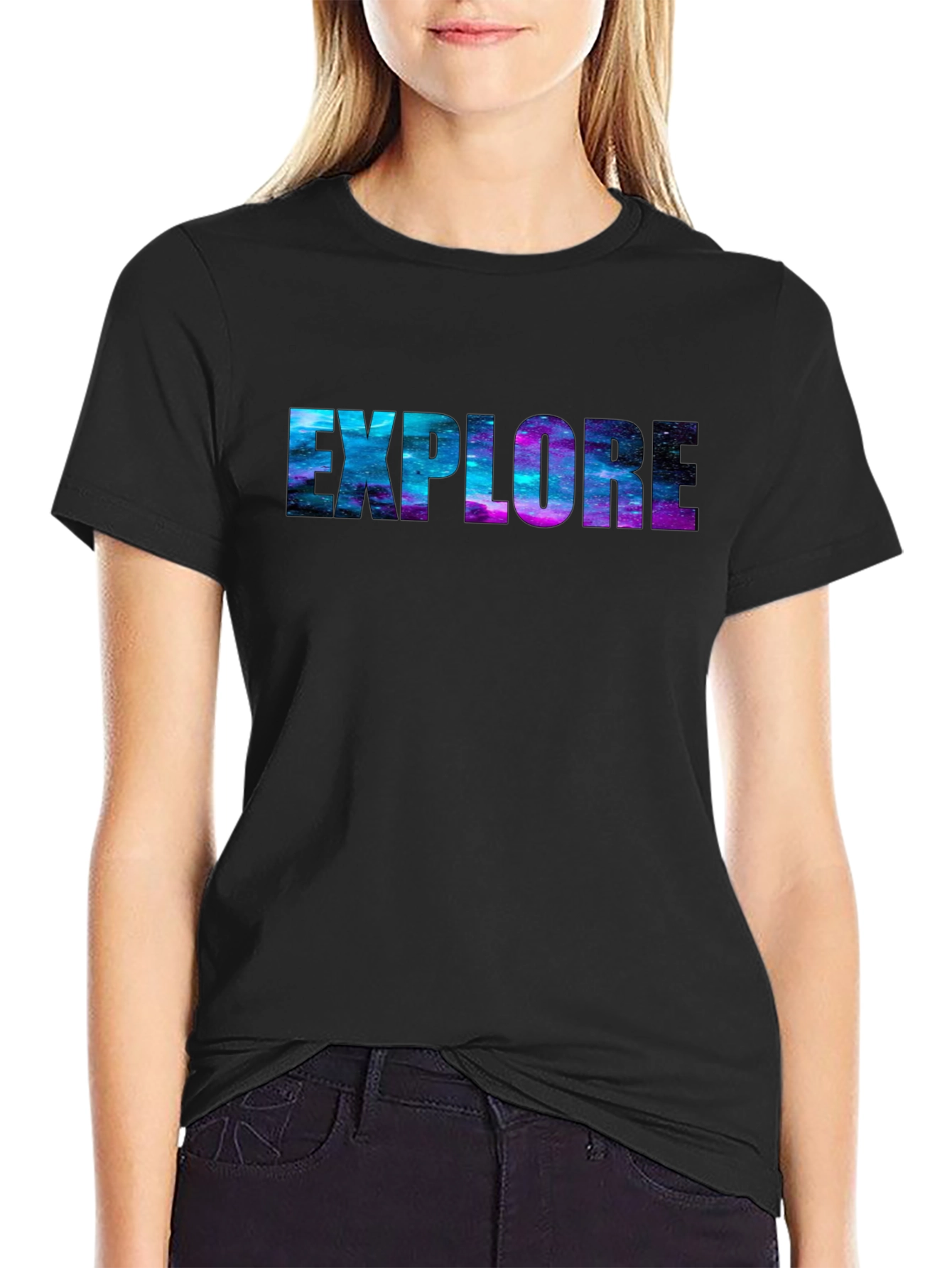 Explore Galaxy Tee - Black Unisex T-Shirt