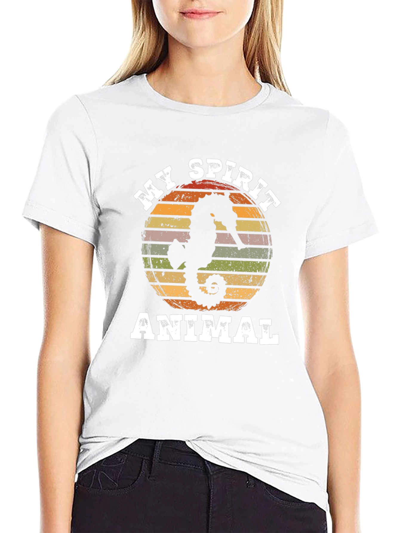 Seahorse Spirit Animal Graphic Tee