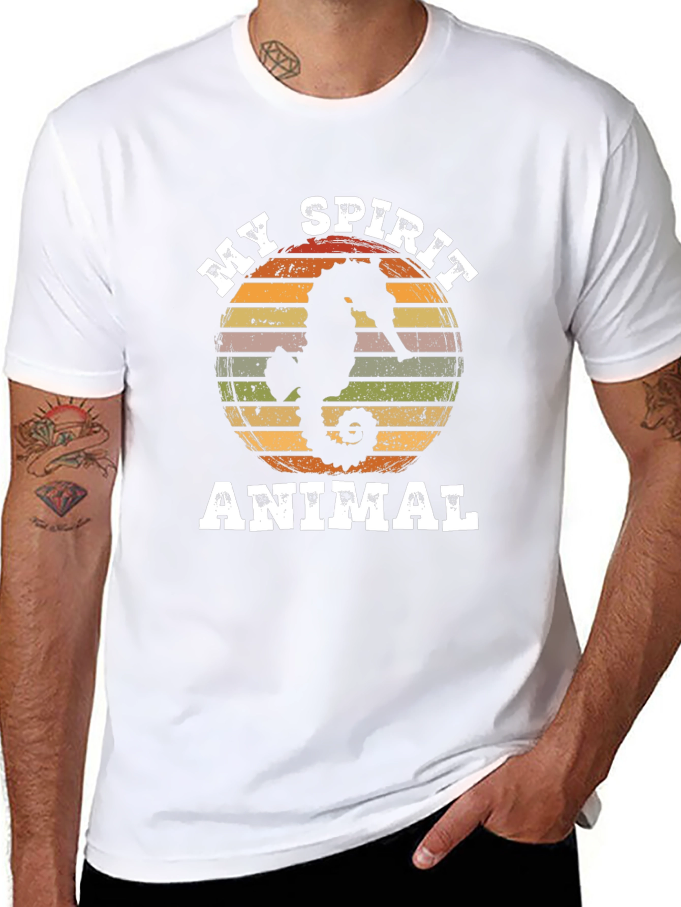 Seahorse Spirit Animal Graphic Tee