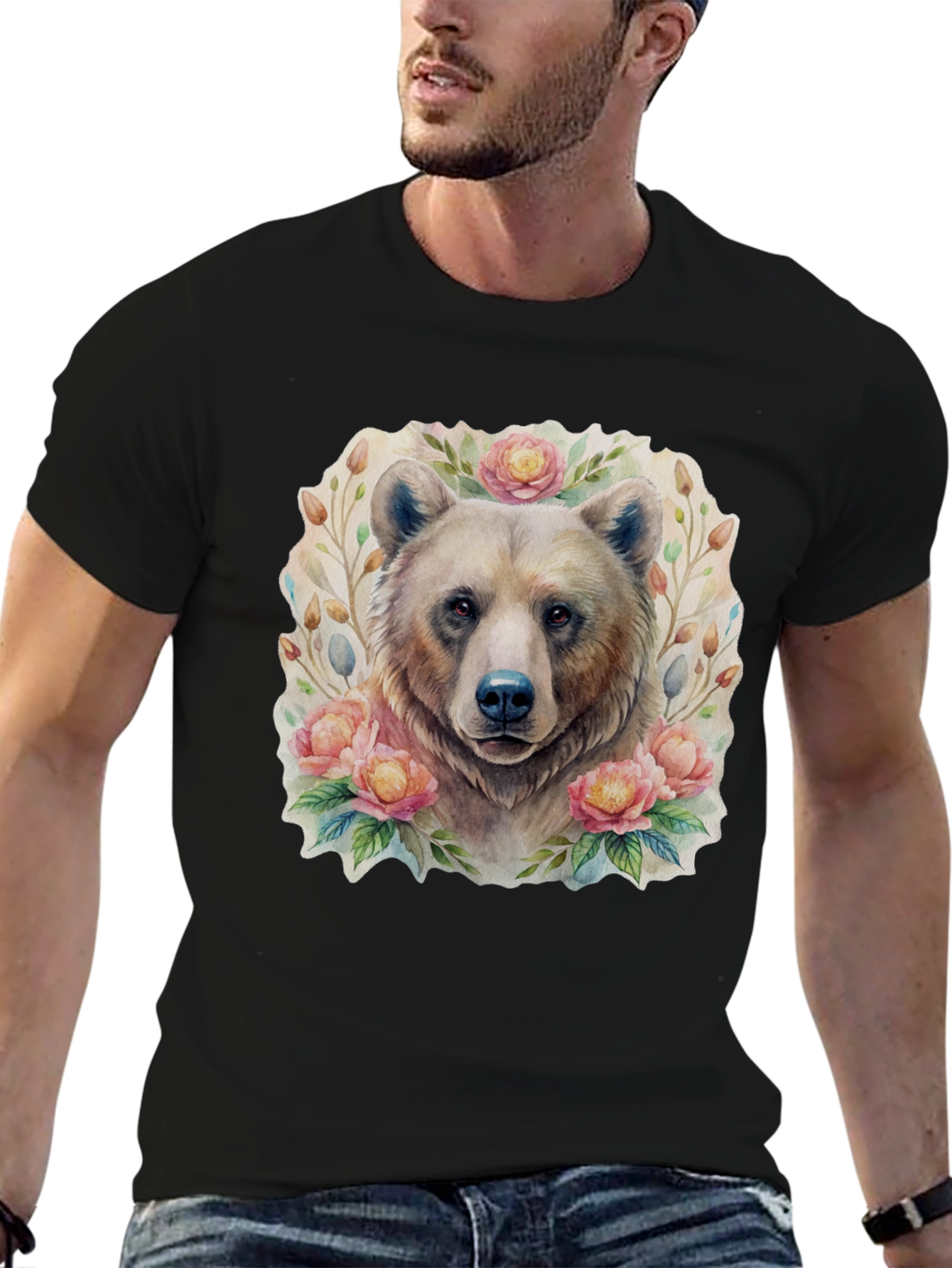 Floral Bear Graphic Tee