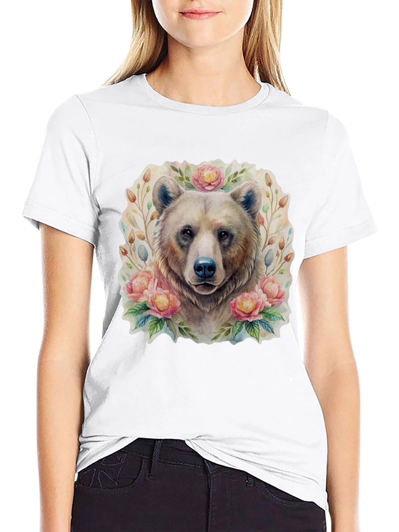 Floral Bear Graphic Tee