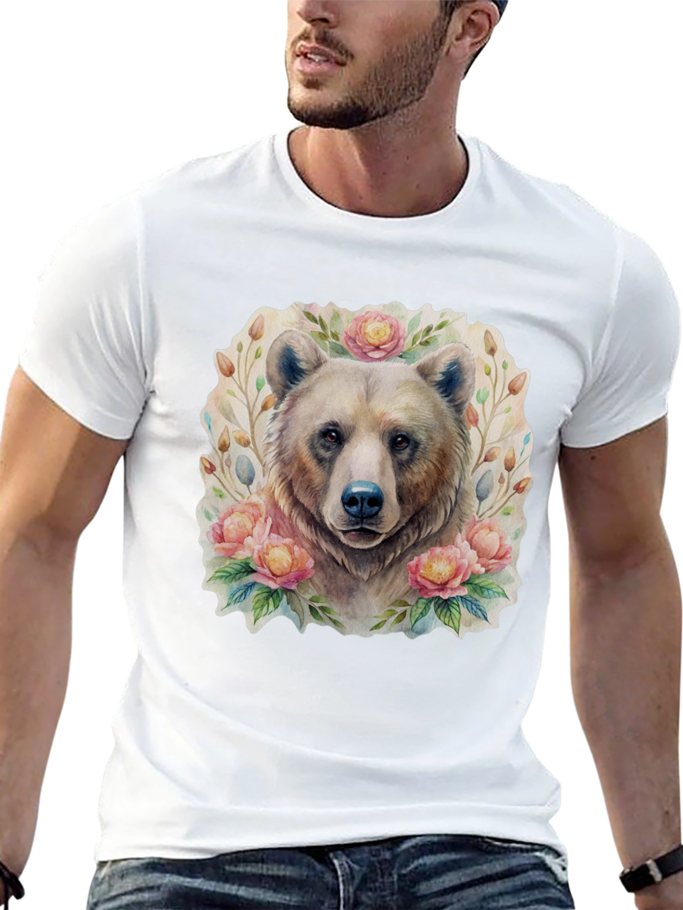 Floral Bear Graphic Tee