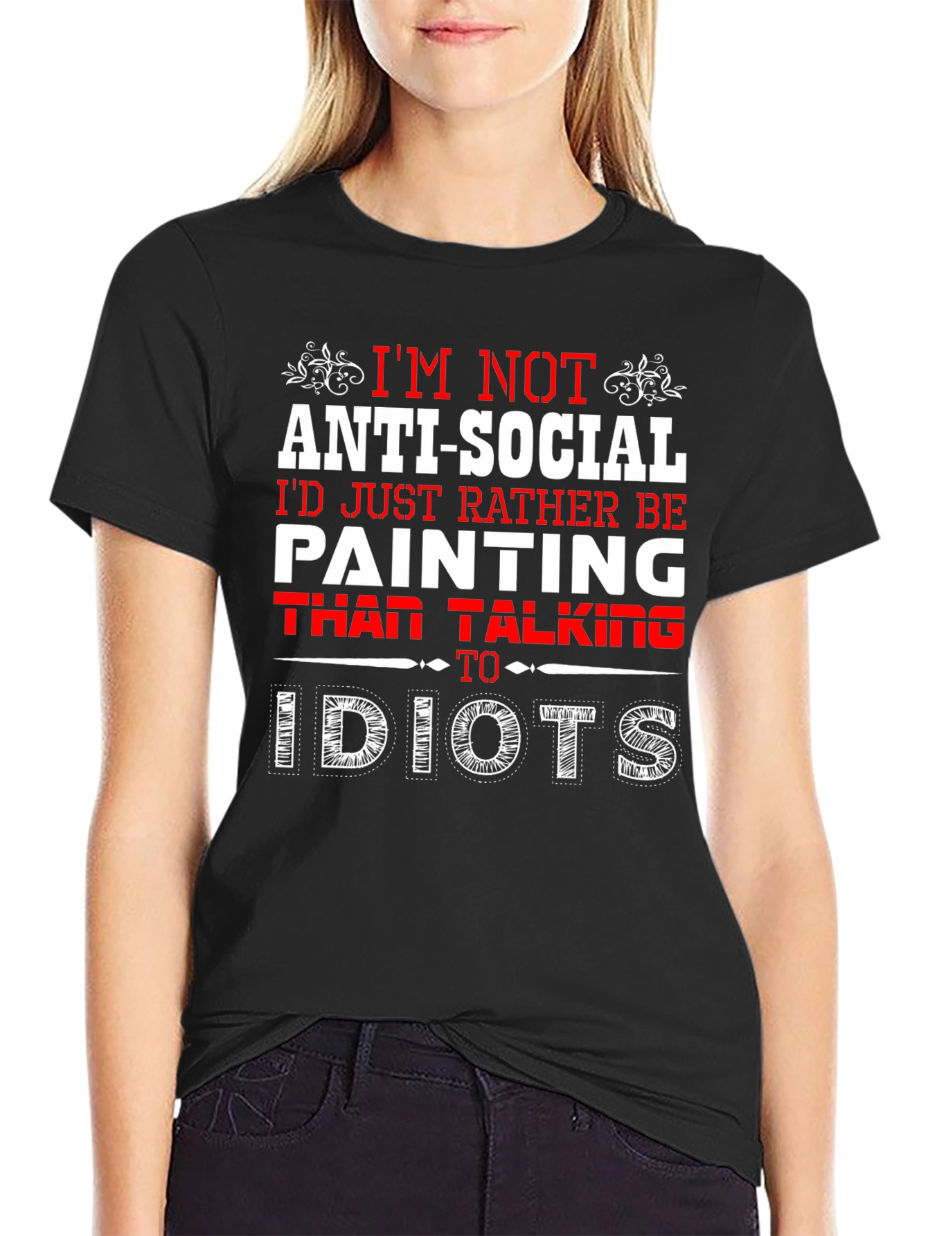 Anti-Social Painter Graphic T-Shirt