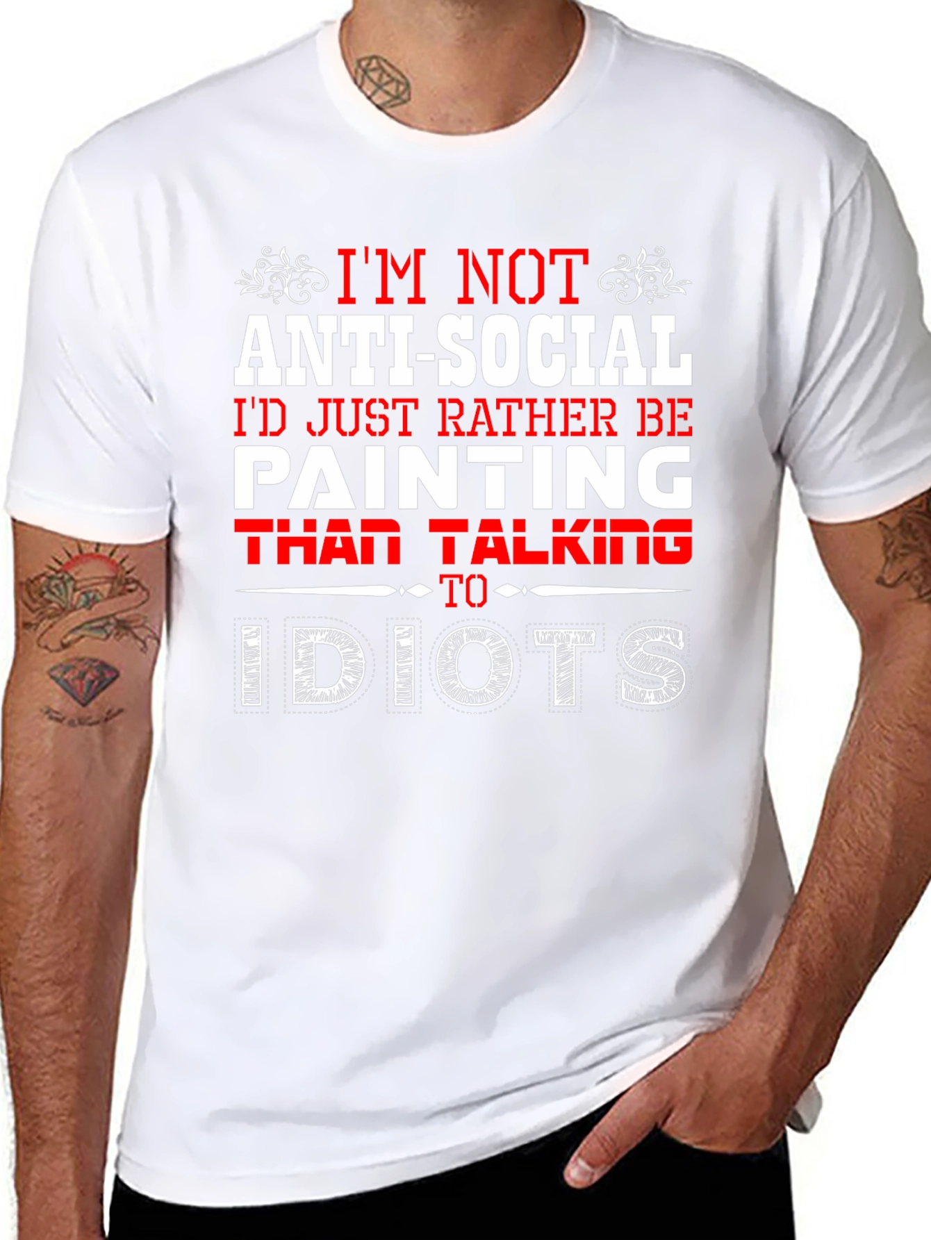 Anti-Social Painter Graphic T-Shirt