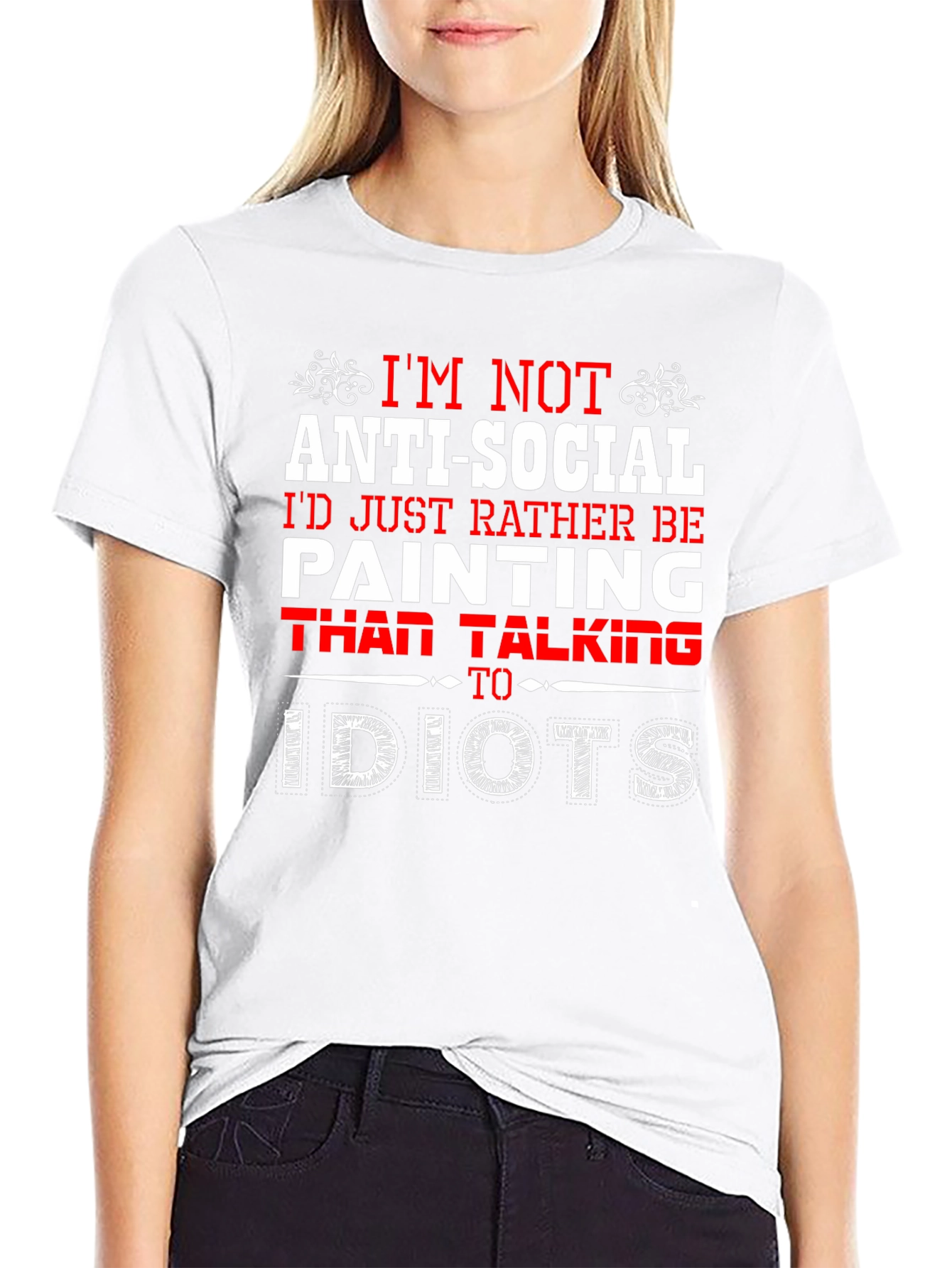 Anti-Social Painter Graphic T-Shirt
