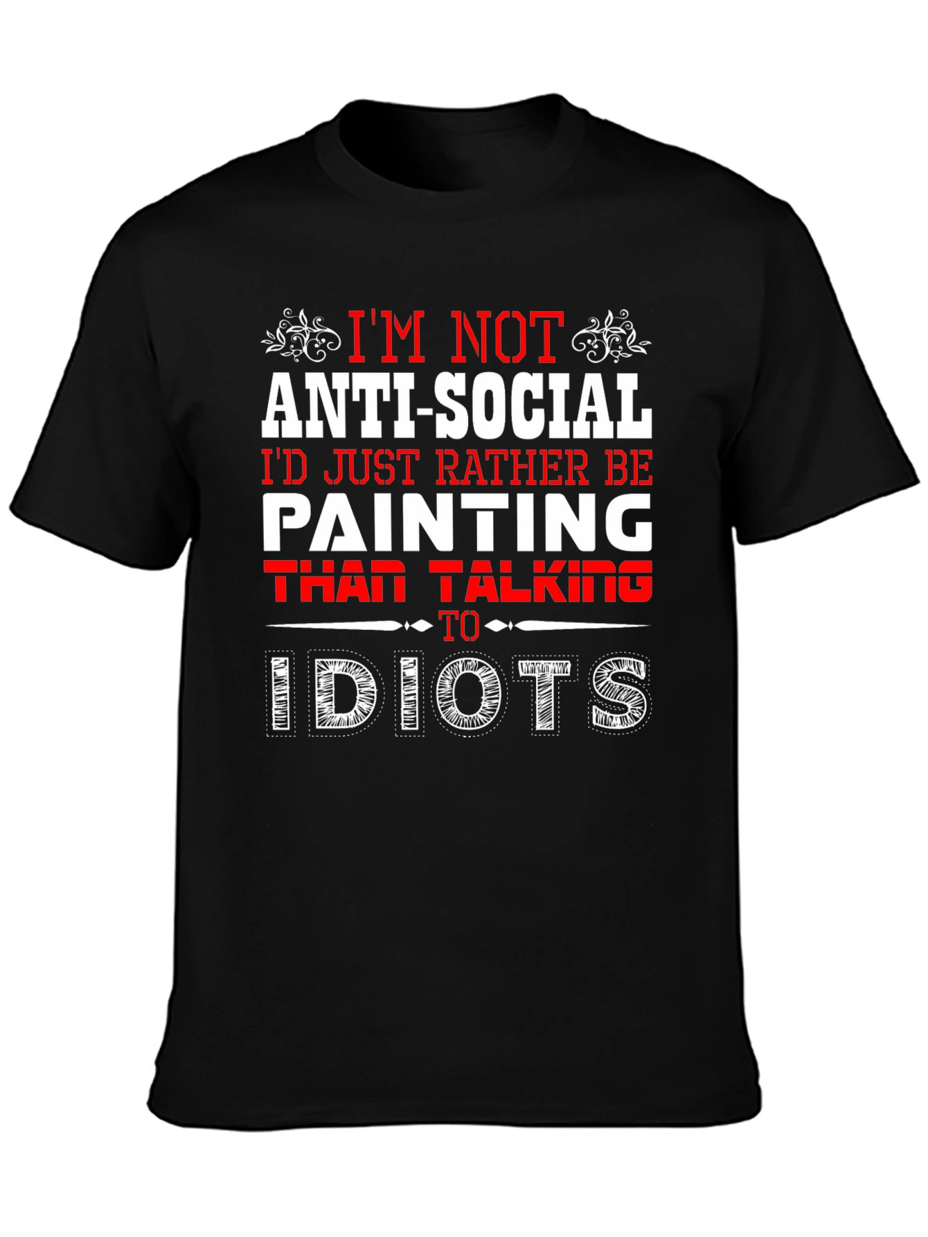 Anti-Social Painter Graphic T-Shirt