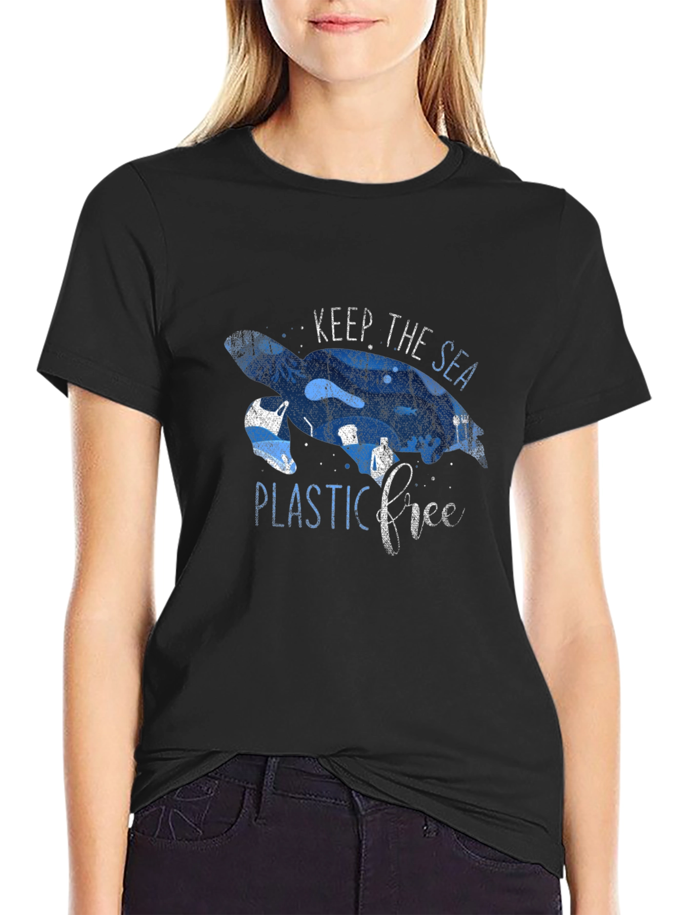 Keep The Sea Plastic Free Graphic Tee