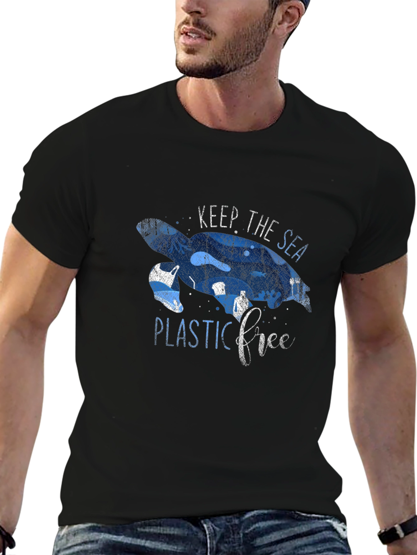 Keep The Sea Plastic Free Graphic Tee