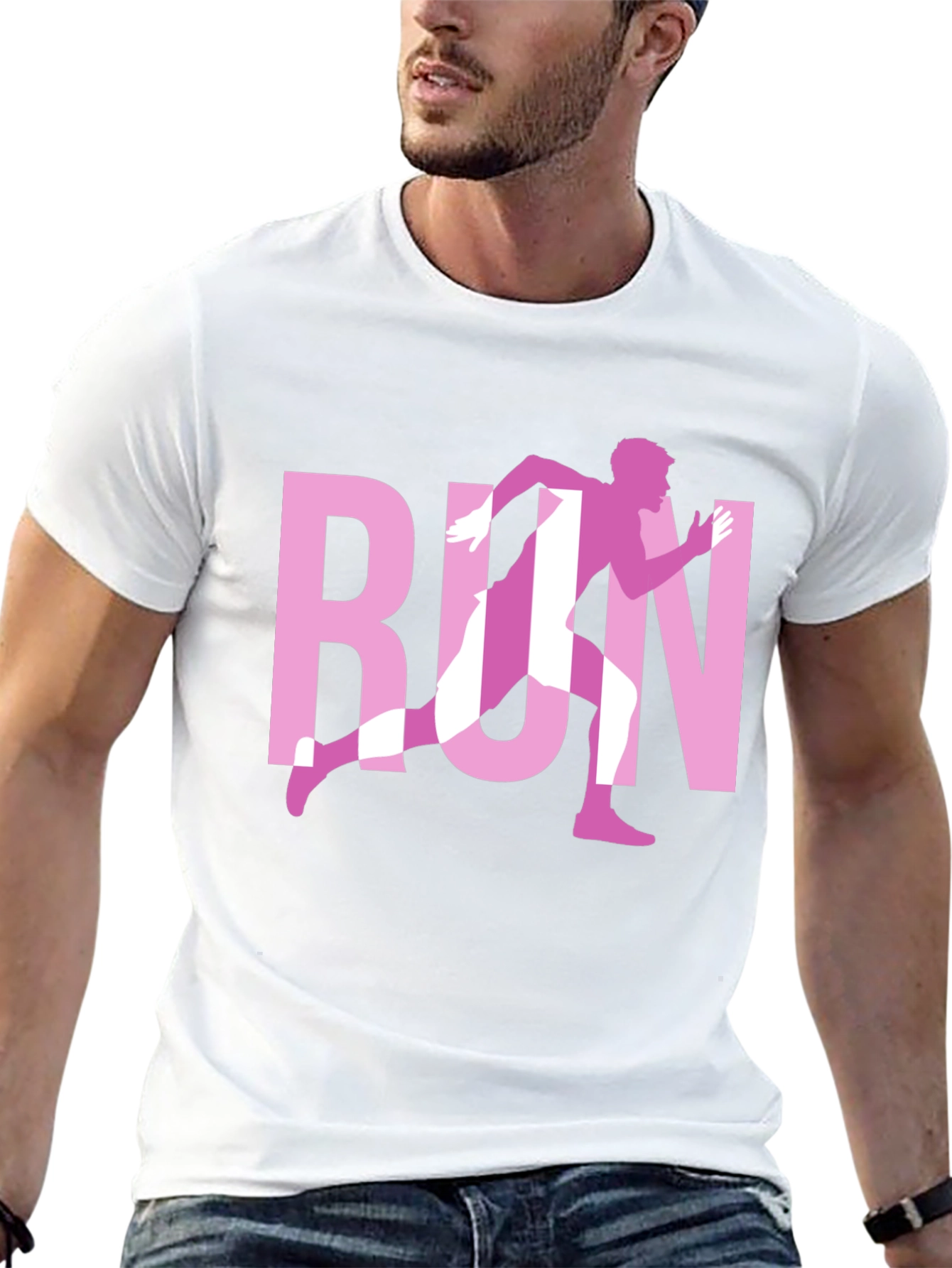 Run Graphic Black T-Shirt