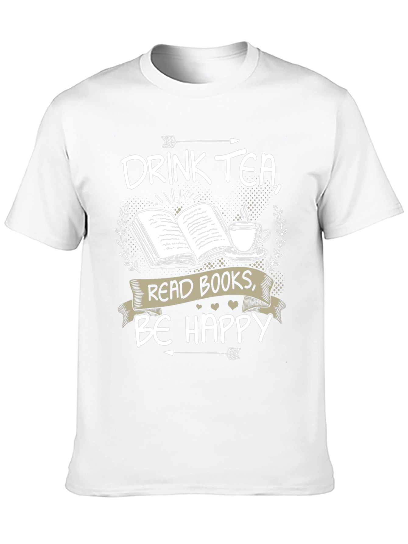 Drink Tea Read Books Be Happy T-Shirt