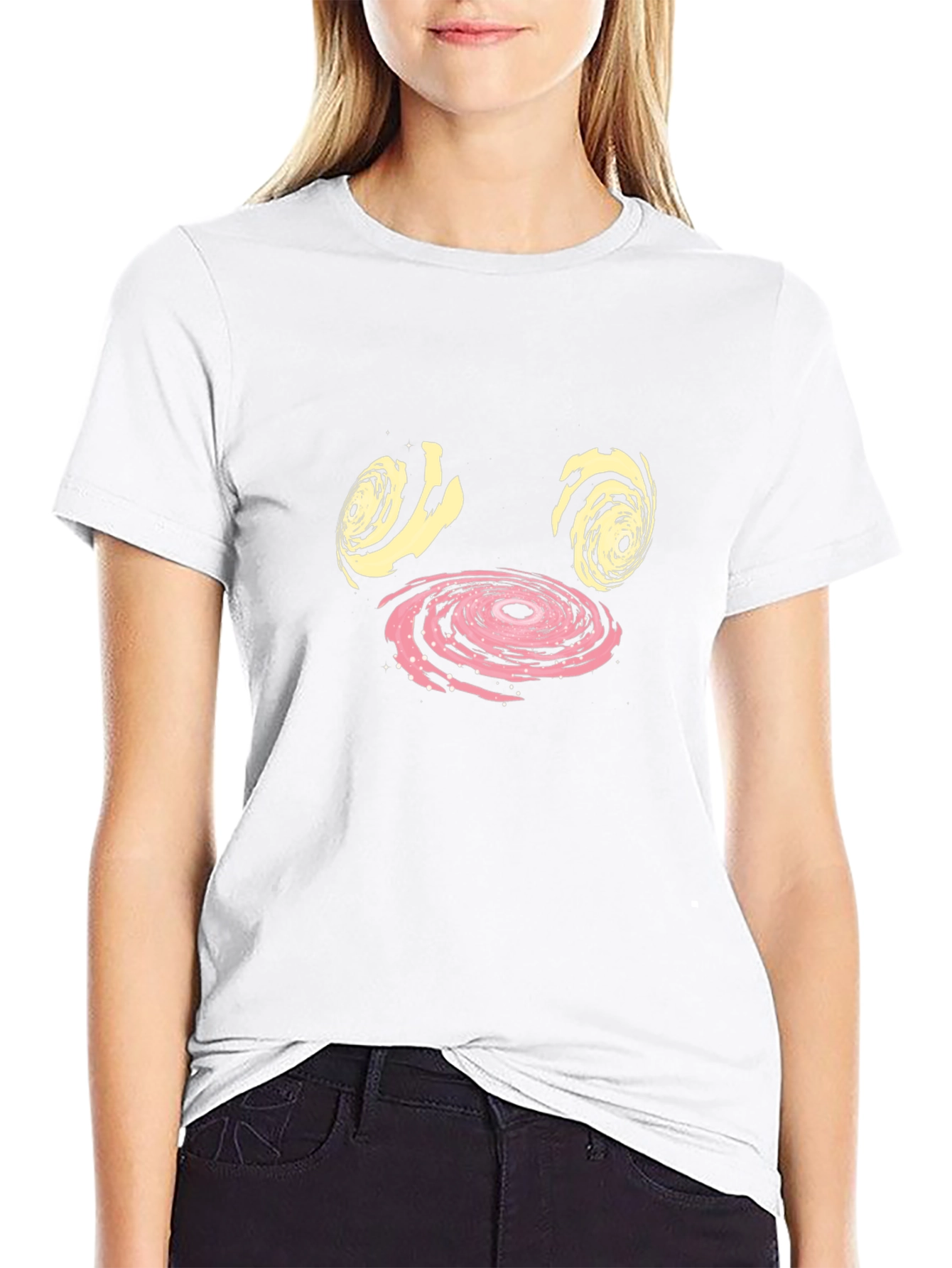 Spiral Face Black T-Shirt